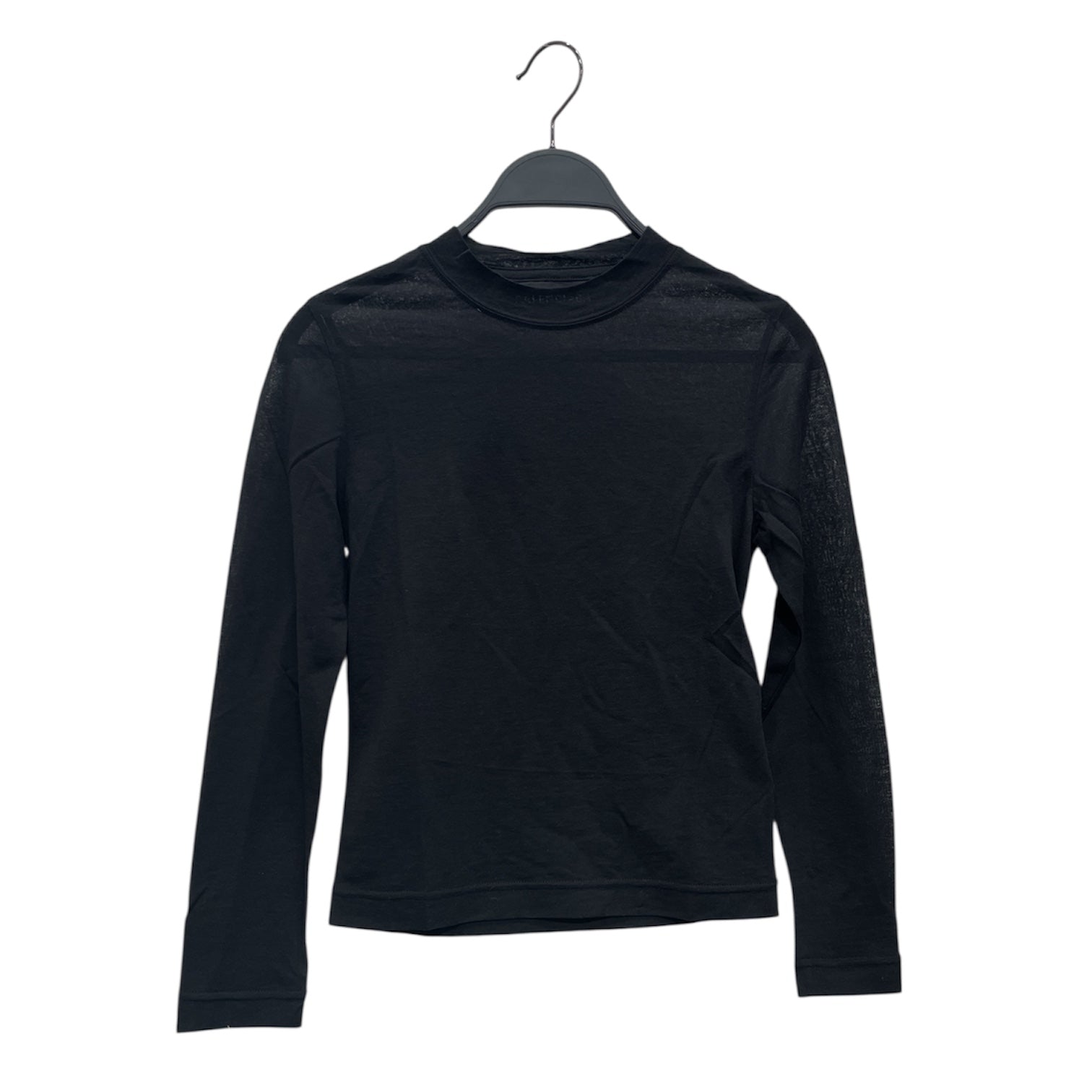 BALENCIAGA/LS T-Shirt/S/Cotton/BLK/MESH LONG SLEEVE view 1