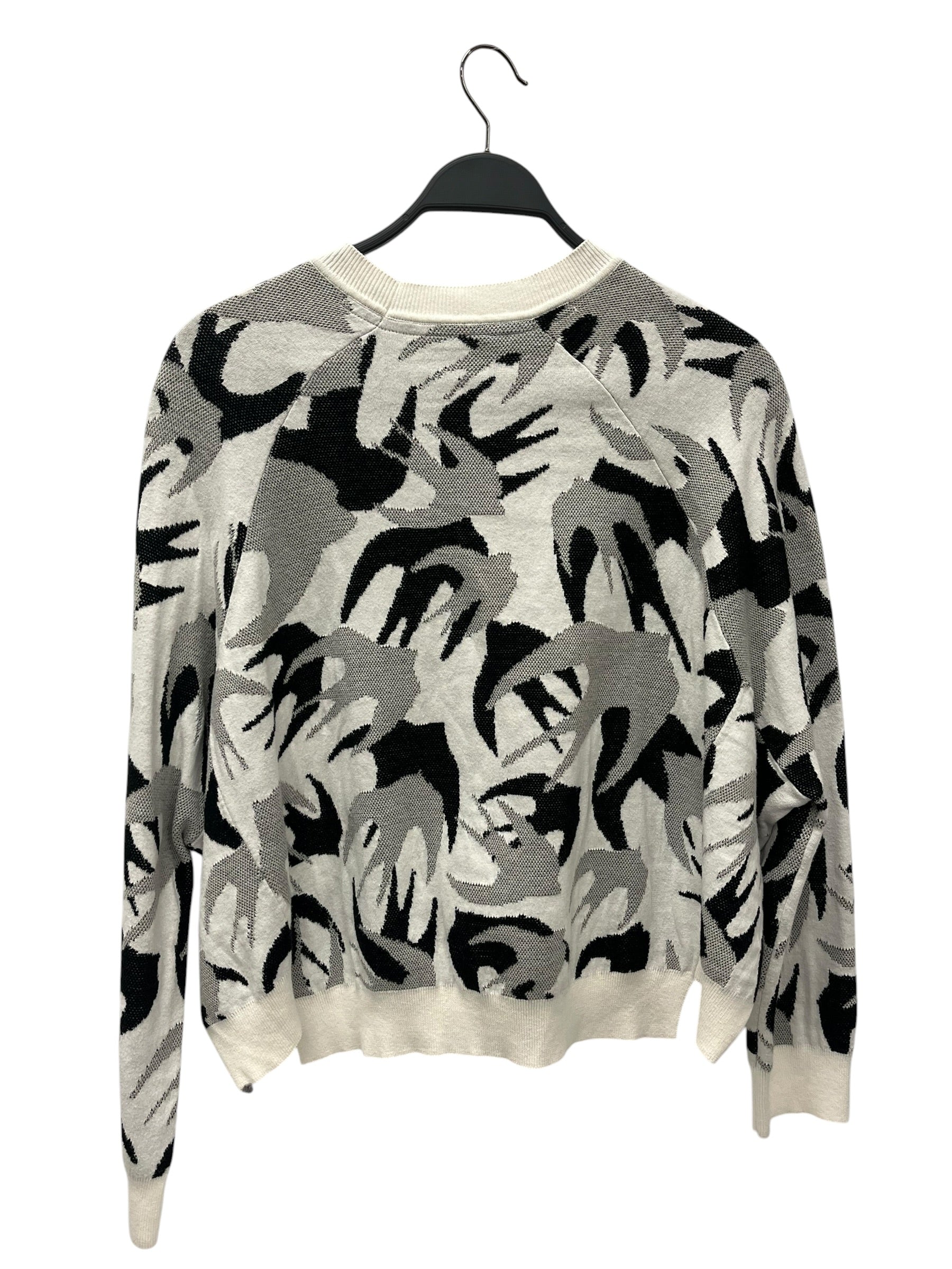 McQ Alexander McQueen/Sweater/S/All Over Print/Cotton/WHT/BIRD PRINT WIDE BODY view 2