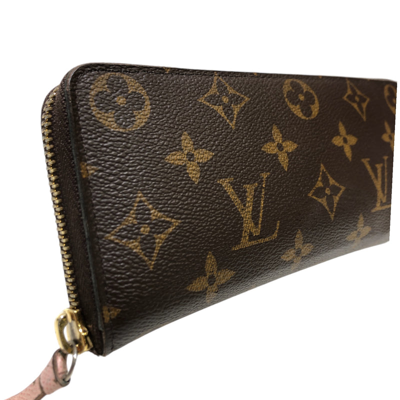 LOUIS VUITTON/Long Wallet/Monogram/Cotton/BRW/ CLEMENCE WALLET