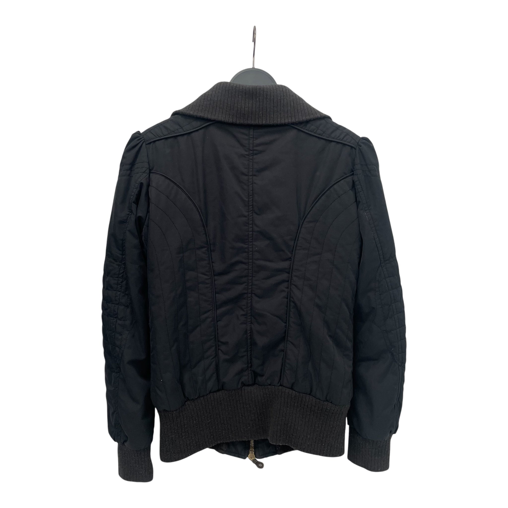 DIESEL/Puffer Jkt/M/Cotton/BLK/zip/bttn-up jacket/collar/vtg view 2