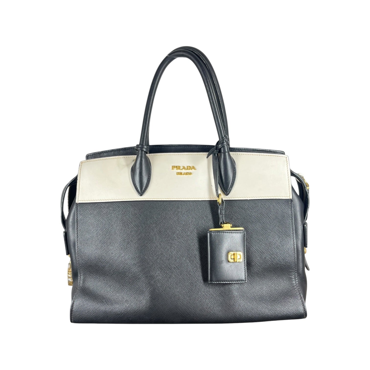 PRADA/Hand Bag/Leather/BLK/ESPLANDE BAG view 2
