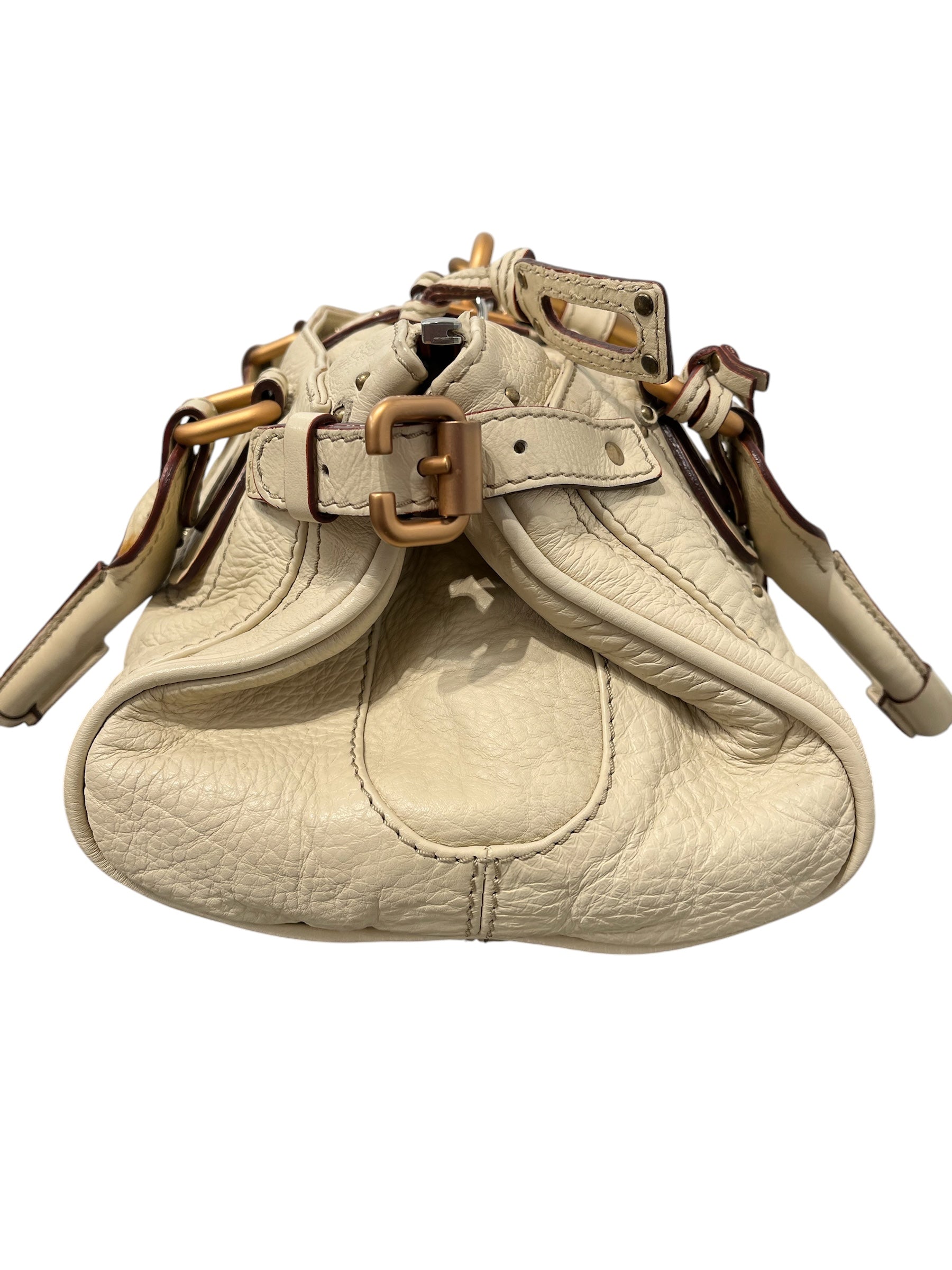 Chloe/Hand Bag/Leather/CRM/PADDINGTON LOCK BAG view 3