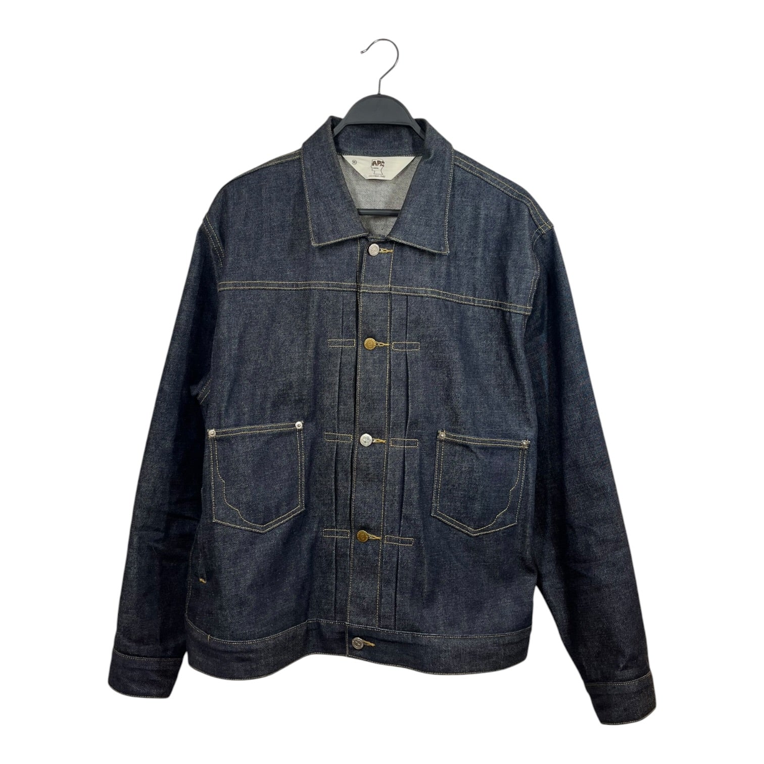 Brain Dead/A.P.C./Denim Jkt/XL/Denim/NVY/SELVEDGE TYPE 2 view 1