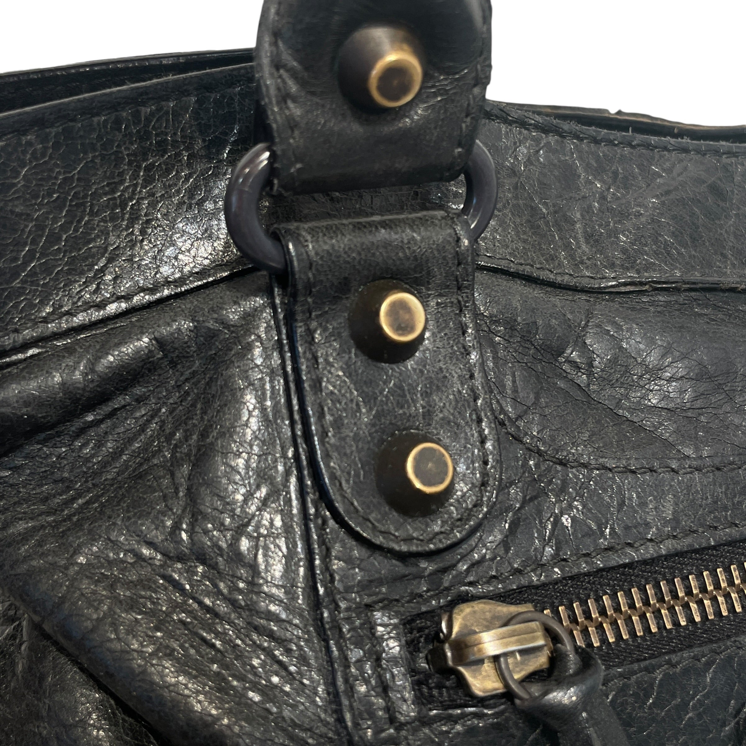 BALENCIAGA/Hand Bag/Leather/BLK/City Hand Bag view 6