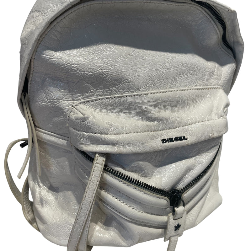DIESEL/Backpack/Leather/WHT/le zipper – 2nd STREET USA
