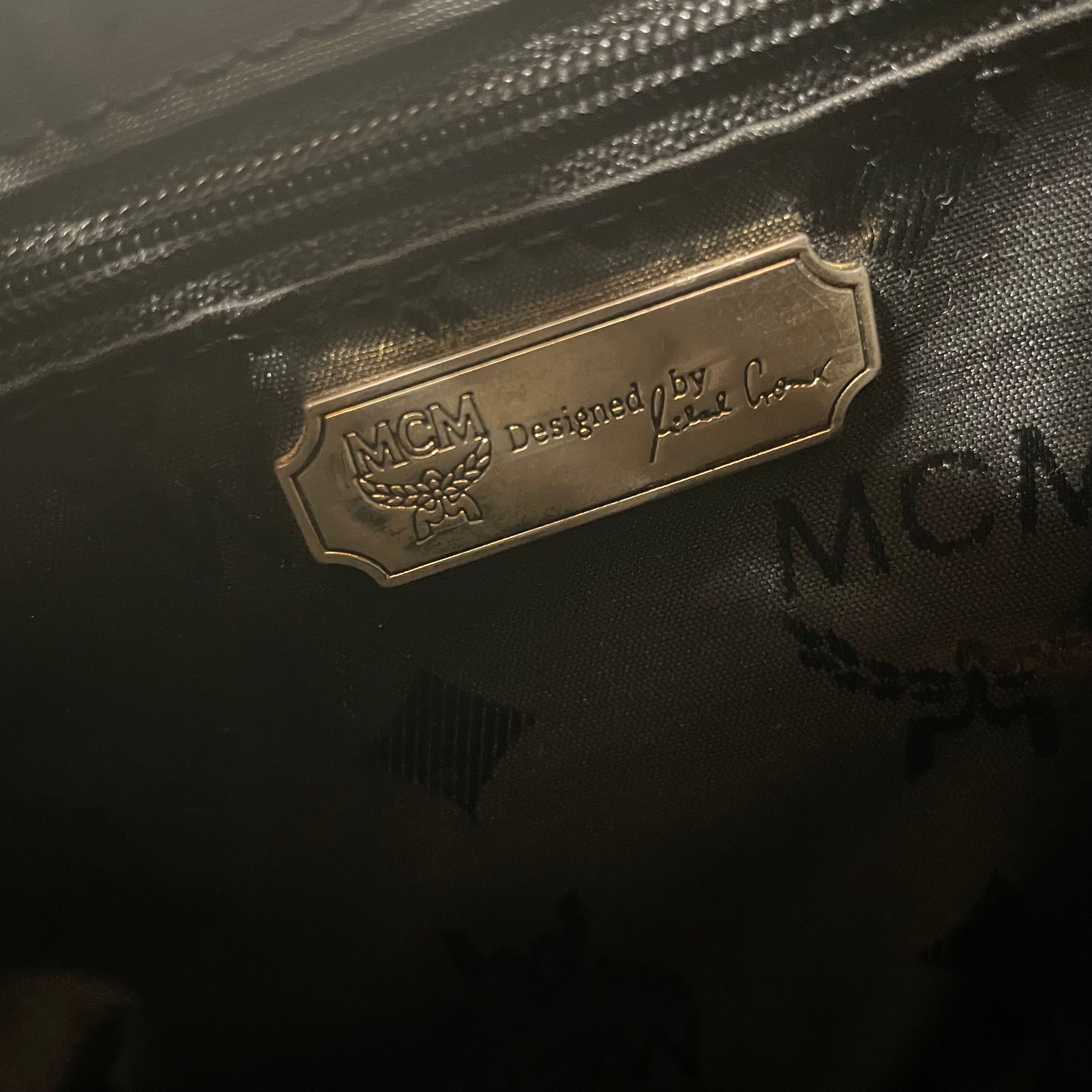MCM/Hand Bag/Monogram/Leather/BLK/ view 3