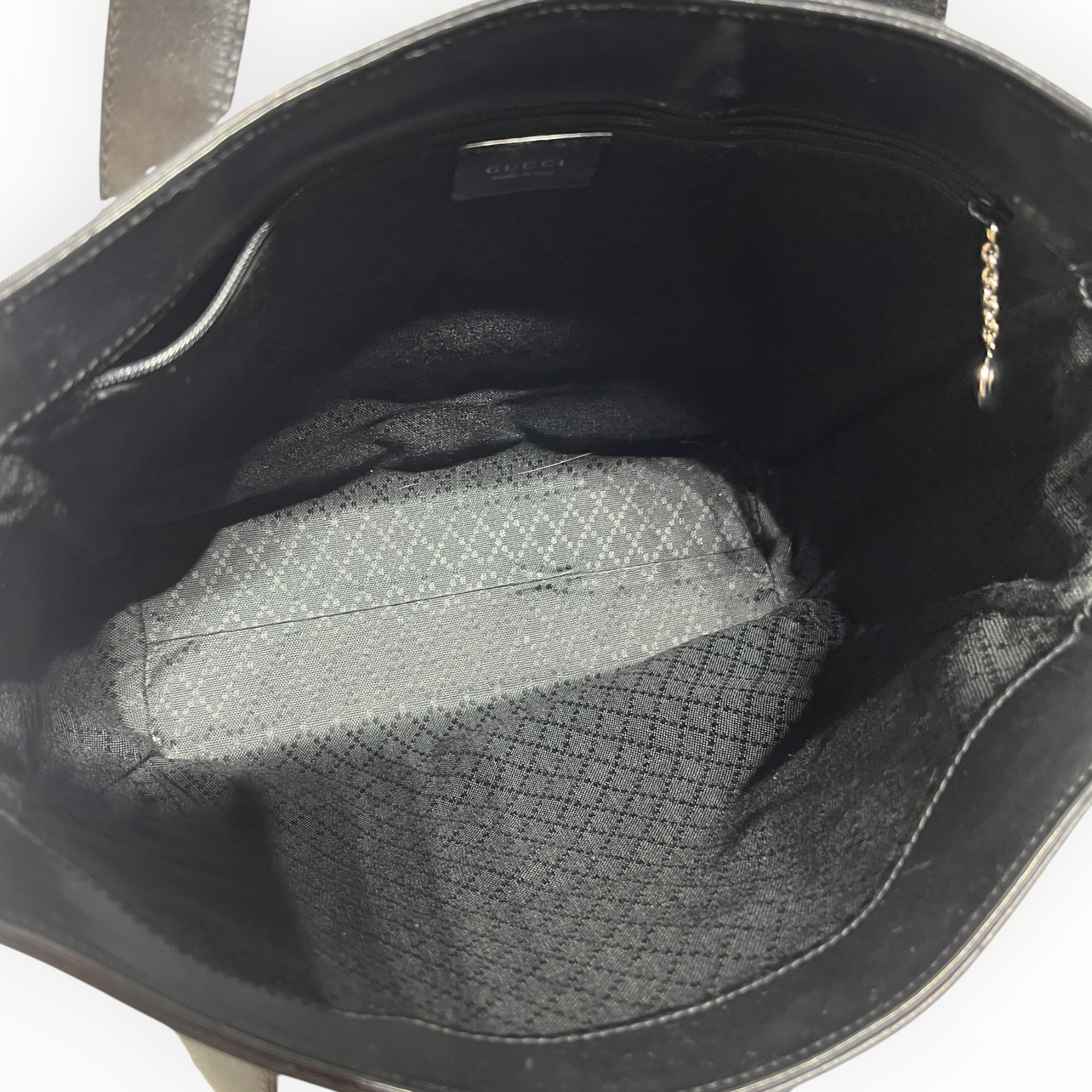 GUCCI/Tote Bag/Cotton/BLK/TOTE W/ SILVER HARDWARE view 4