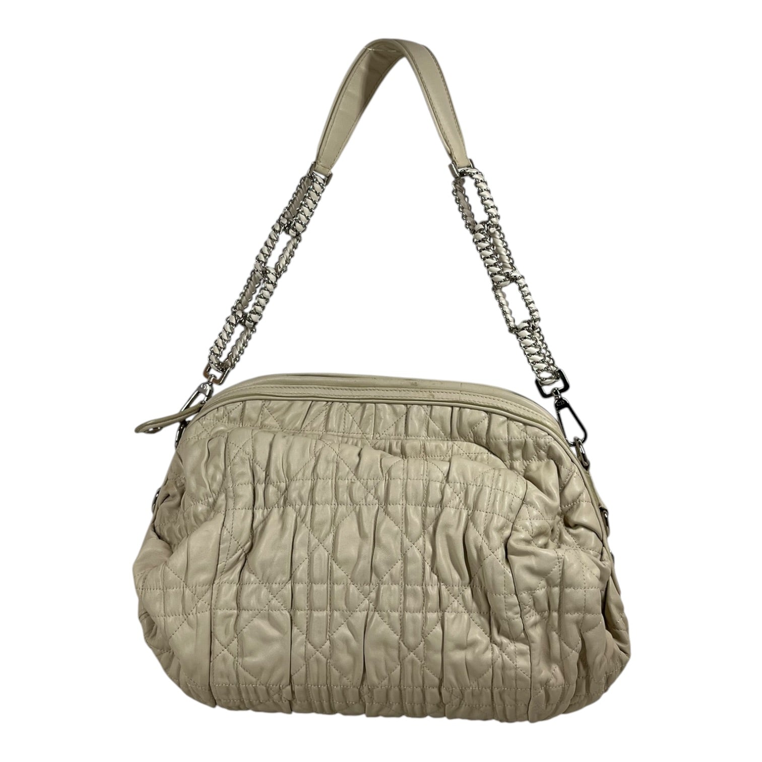 Christian Dior/Hand Bag/Leather/CRM/Delices Gaufre view 1