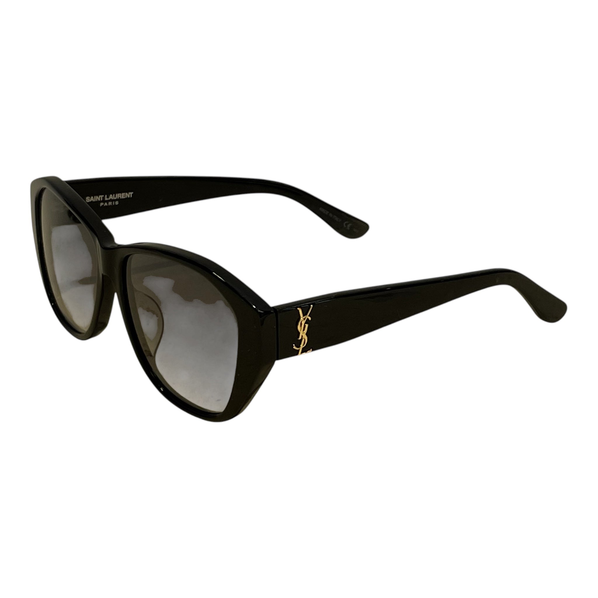 SAINT LAURENT/Accessories/BLK/YSL SIDE GOLD GRWARE view 2