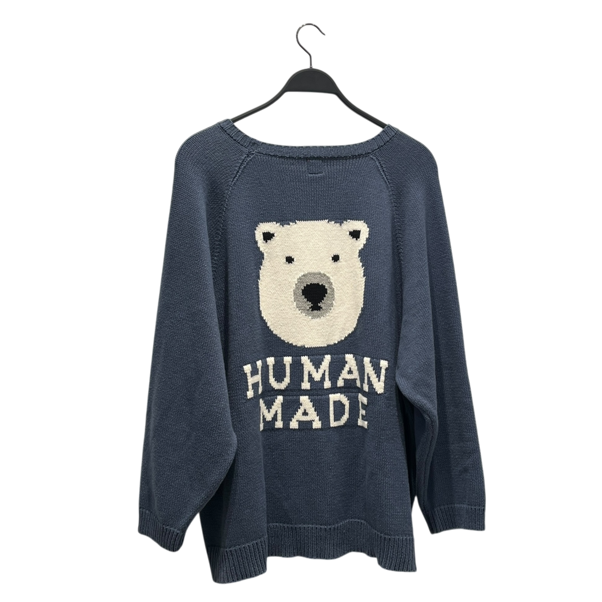 HUMAN MADE/Heavy Sweater/XL/Cotton/BLU/Pullover/polar bear view 2