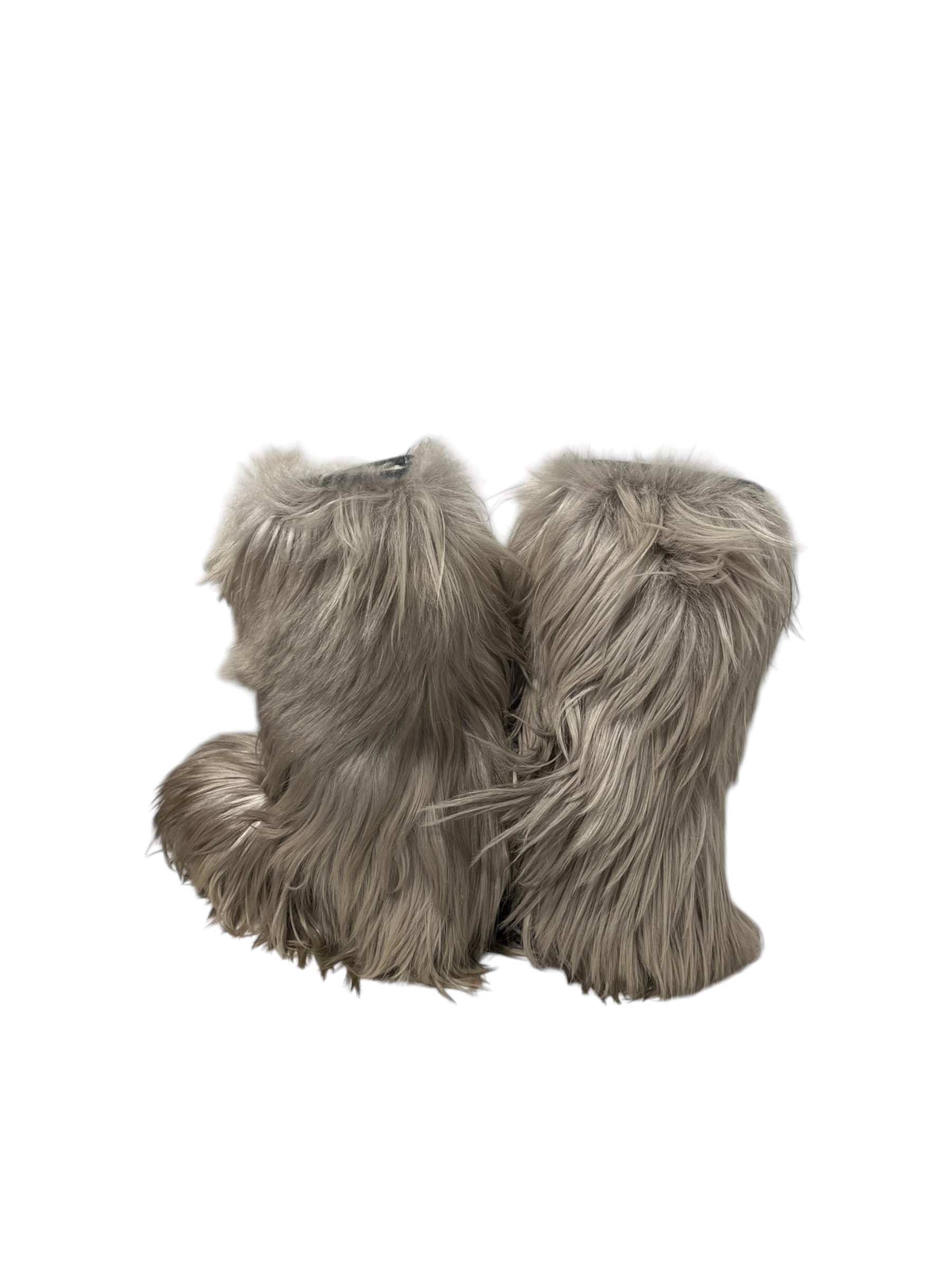 Vintage/Boots/US 13/Fur/SLV/GOAT FUR SHERPA LINED 1970'S view 2