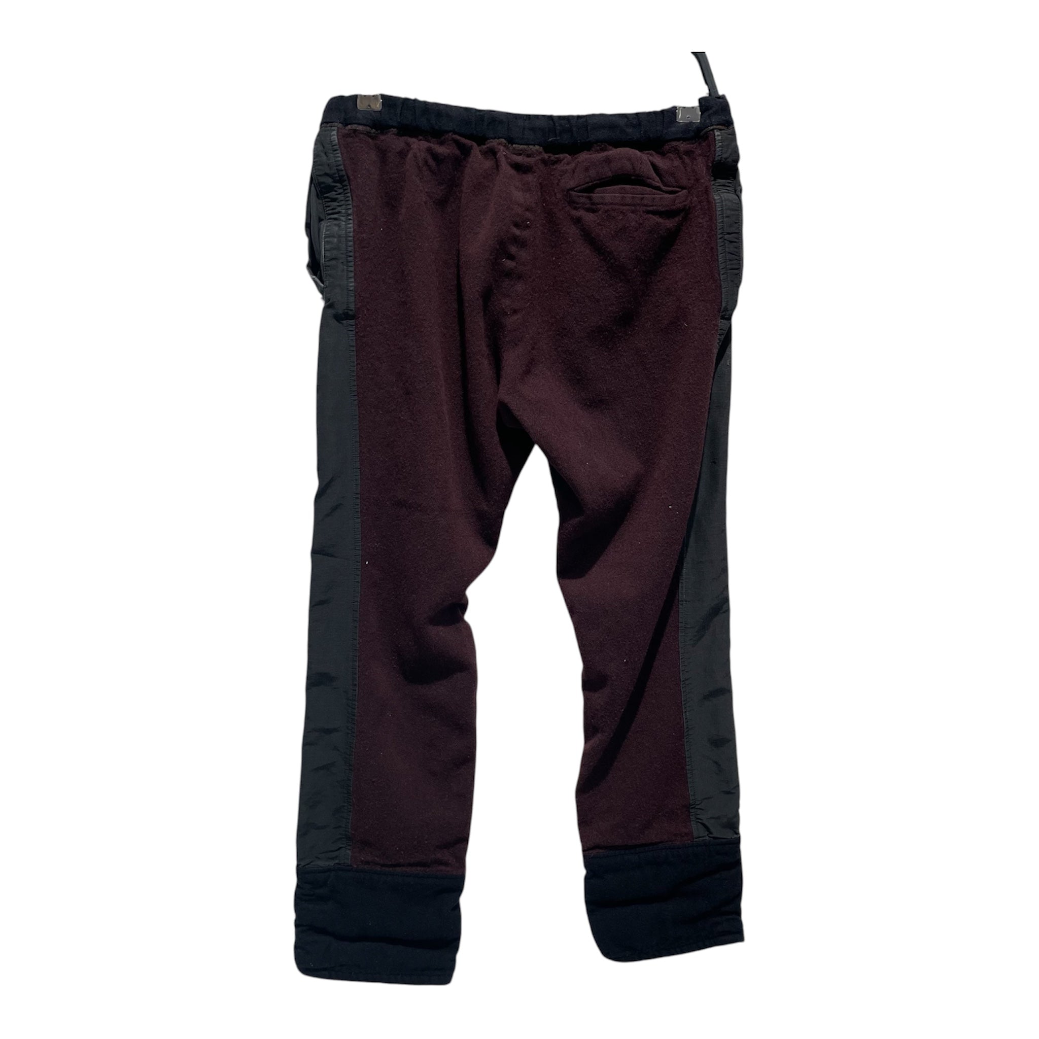 DRIES VAN NOTEN/Pants/30/Wool/NVY/Joggers/BURGANDY 2 TONE view 2