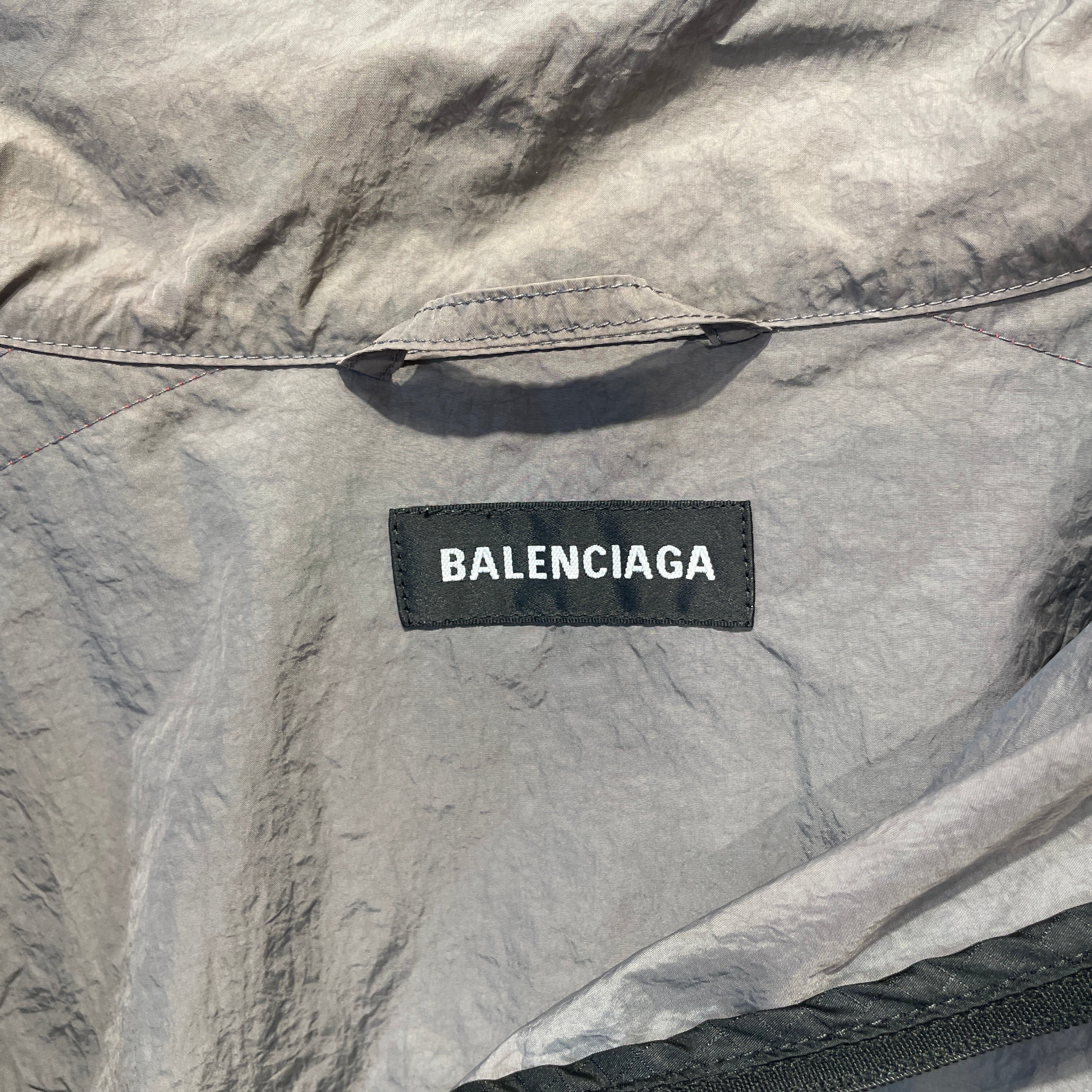 BALENCIAGA/Windbreaker/48/Nylon/GRY/COLORBLOCK view 3