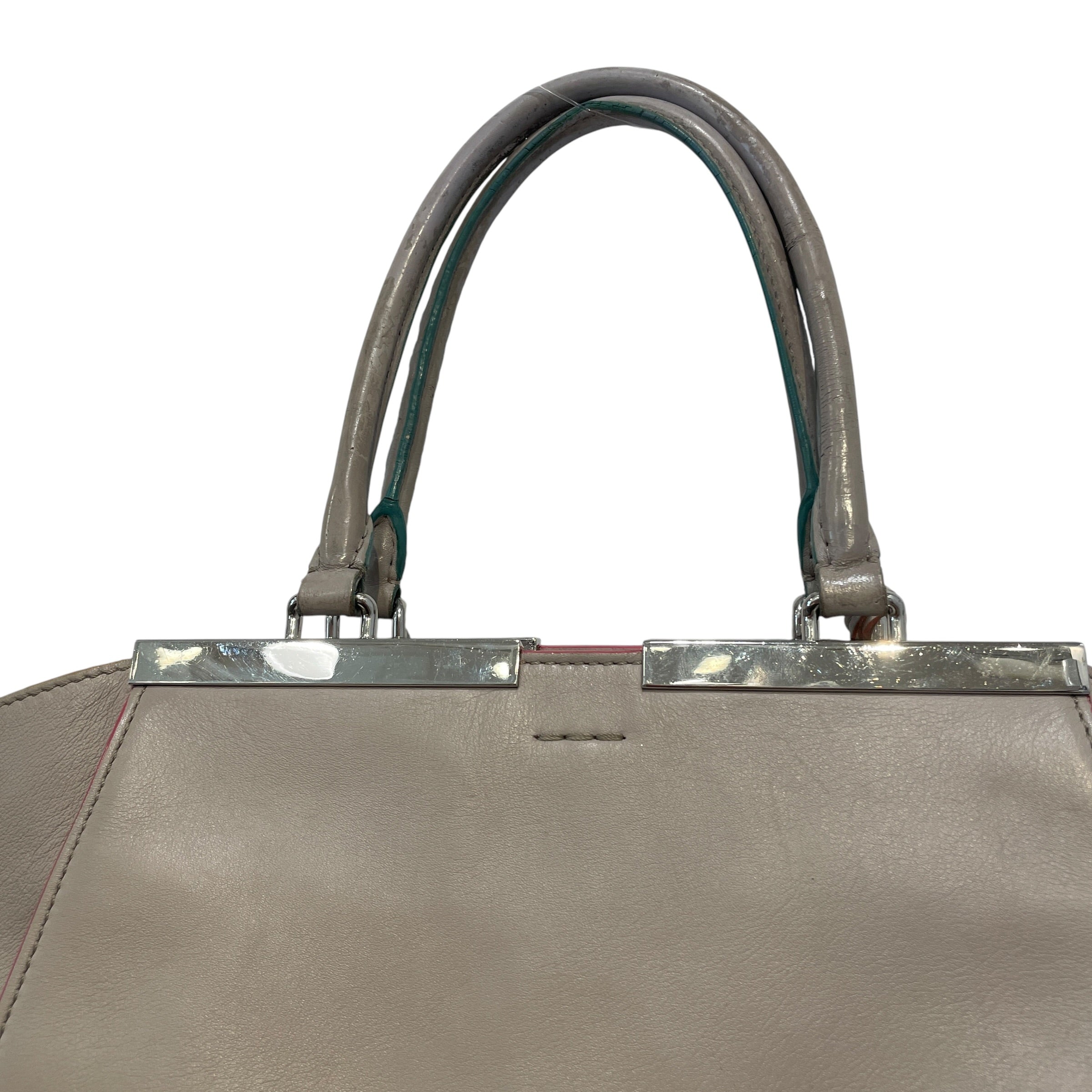 FENDI/Hand Bag/Leather/GRY/3Jours Light Grey Tote Bag view 3