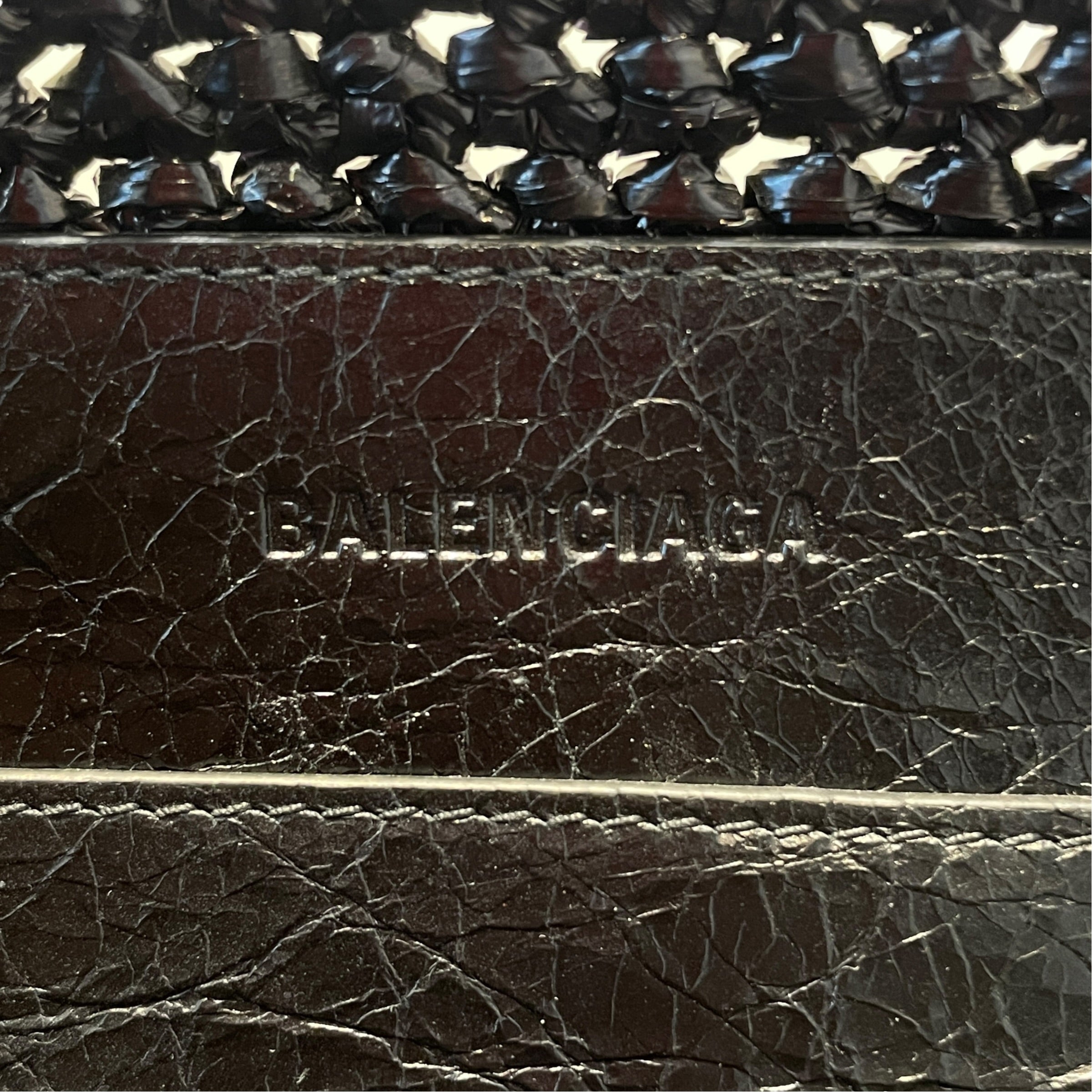 BALENCIAGA/Basket Bag/BLK/Raffia Le Cagole Panier view 6