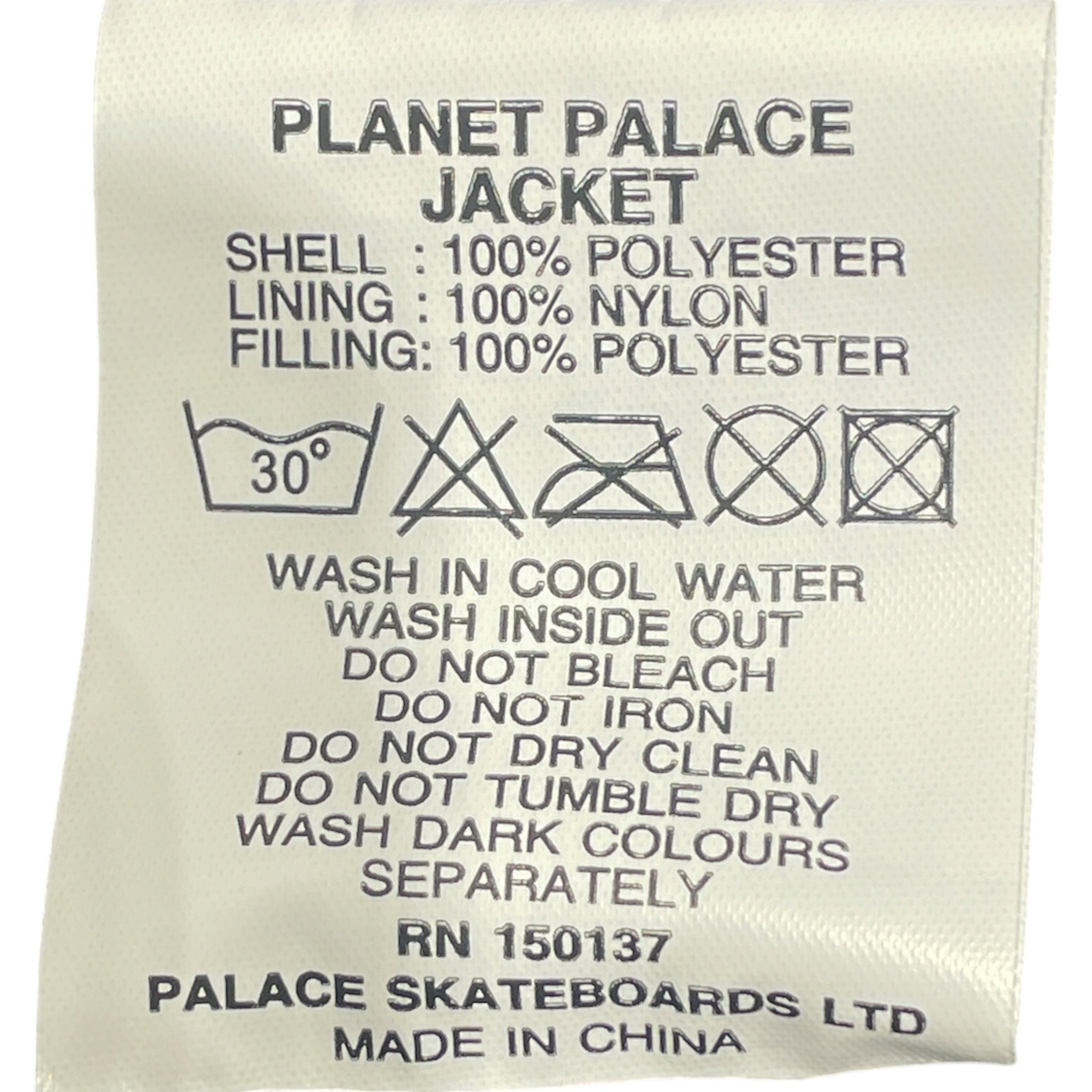 PALACE/Puffer Jkt/XL/Nylon/BLK/Planet Reversible Light Puffer view 4