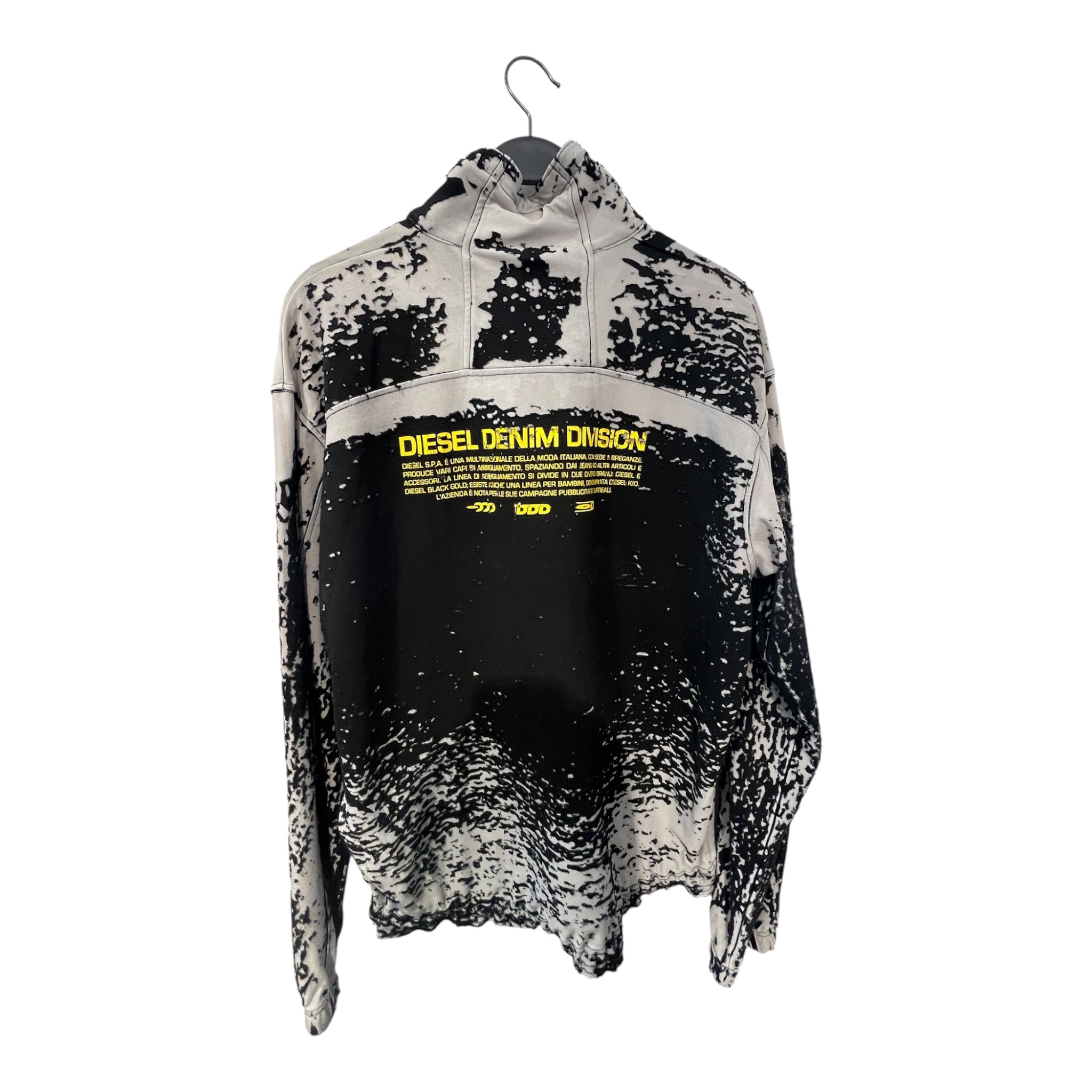 DIESEL/Tops/M/All Over Print/Cotton/GRY/93243 BLK ALLOVER/YLW DDD view 2