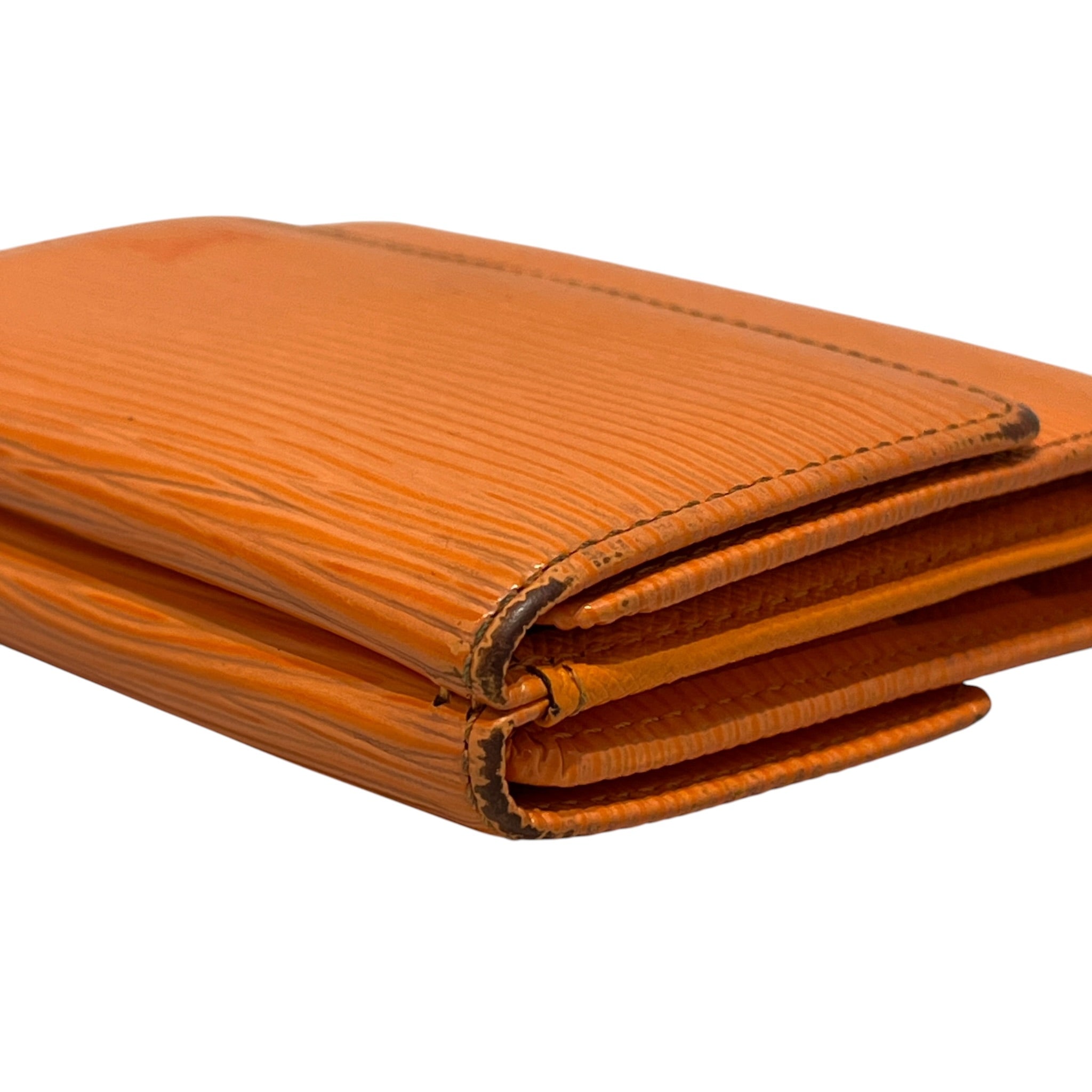 LOUIS VUITTON/Trifold Wallet/Monogram/Leather/ORN/M's/org epi leather wallet view 6
