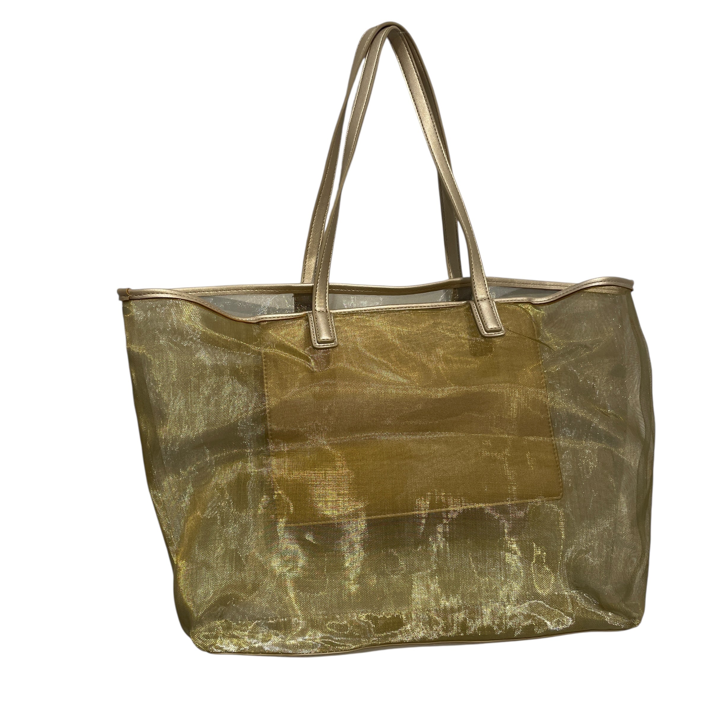 LOVE MOSCHINO/Tote Bag/Nylon/GLD/Logo Mesh Tote view 2