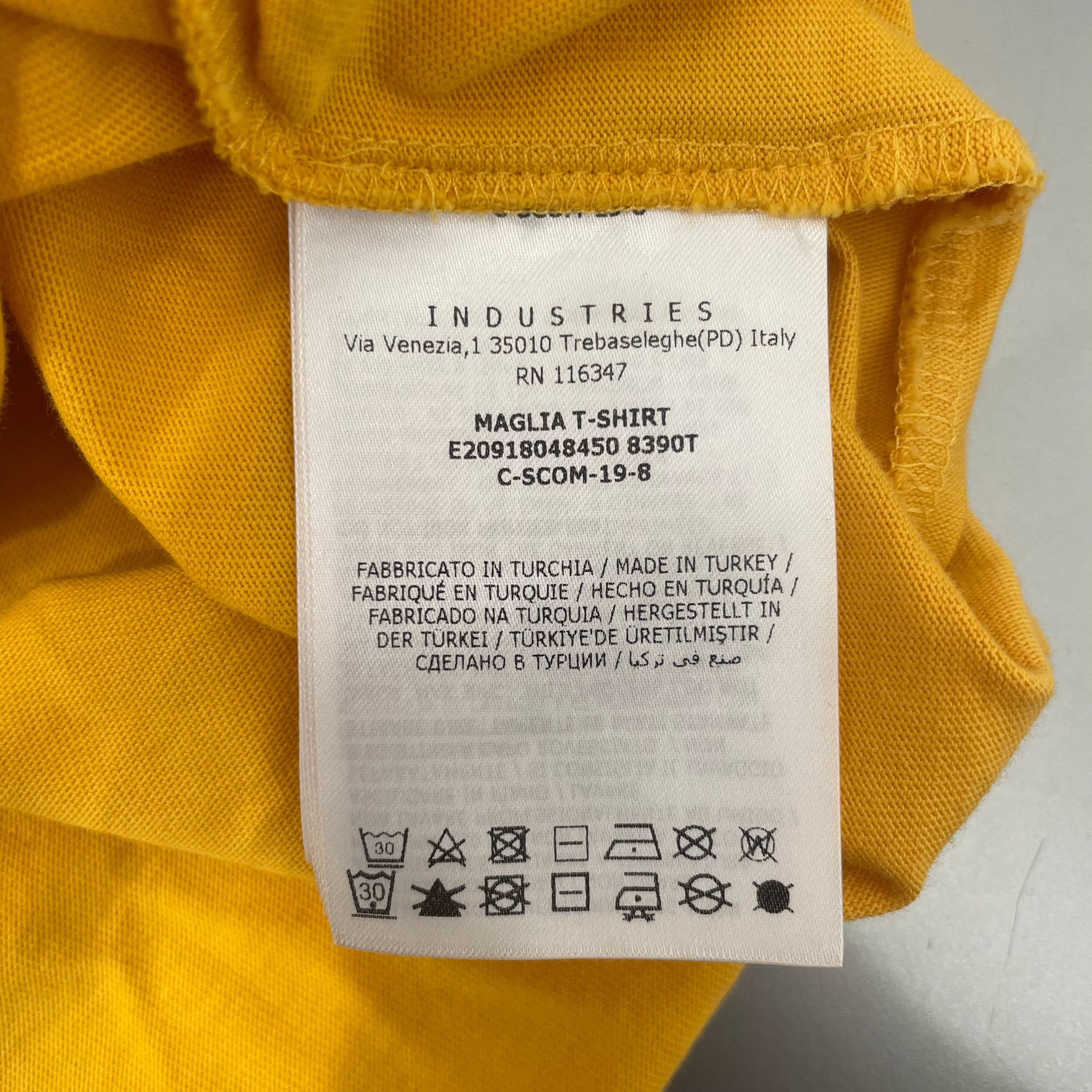 MONCLER/T-Shirt/XL/Cotton/YEL/Monclear red logo view 4