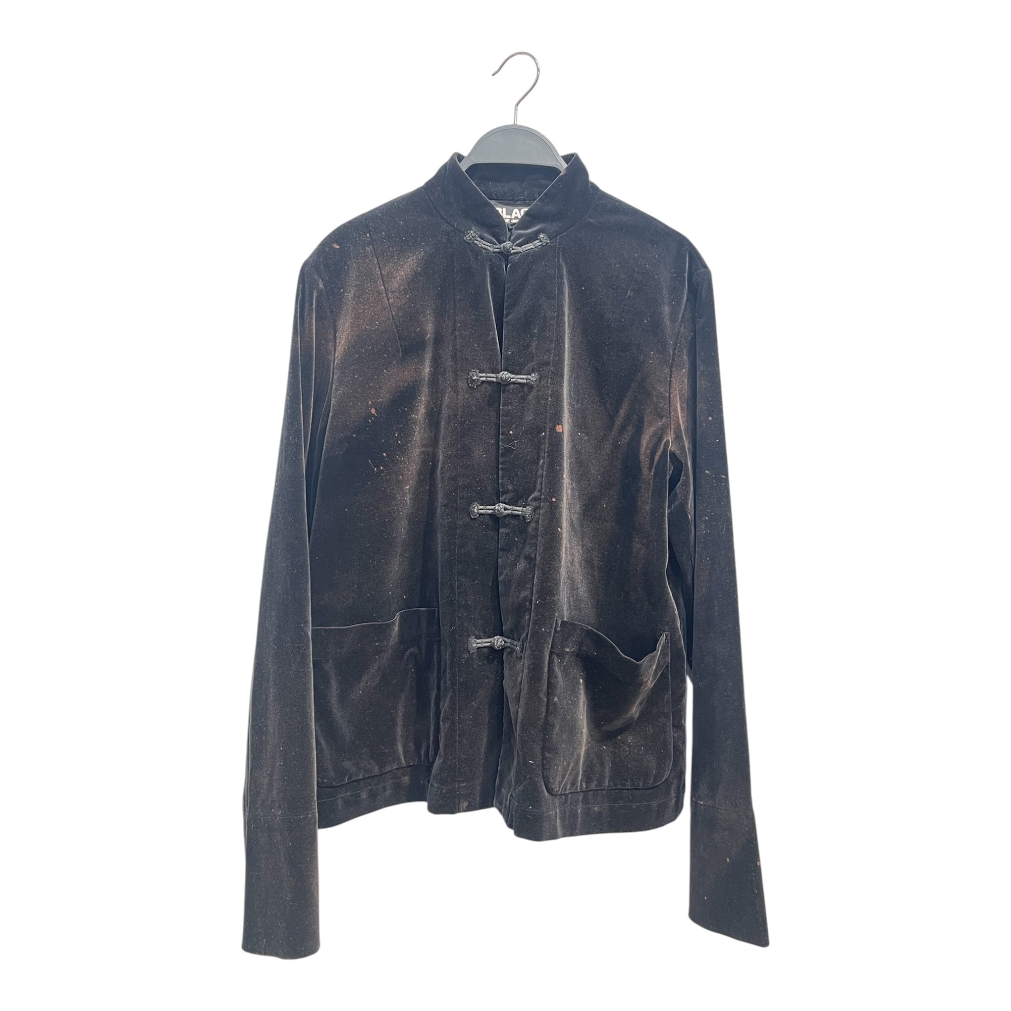 COMME des GARCONS/Jacket/M/Cotton/BLK/BLEACH SPLATTERED view 1