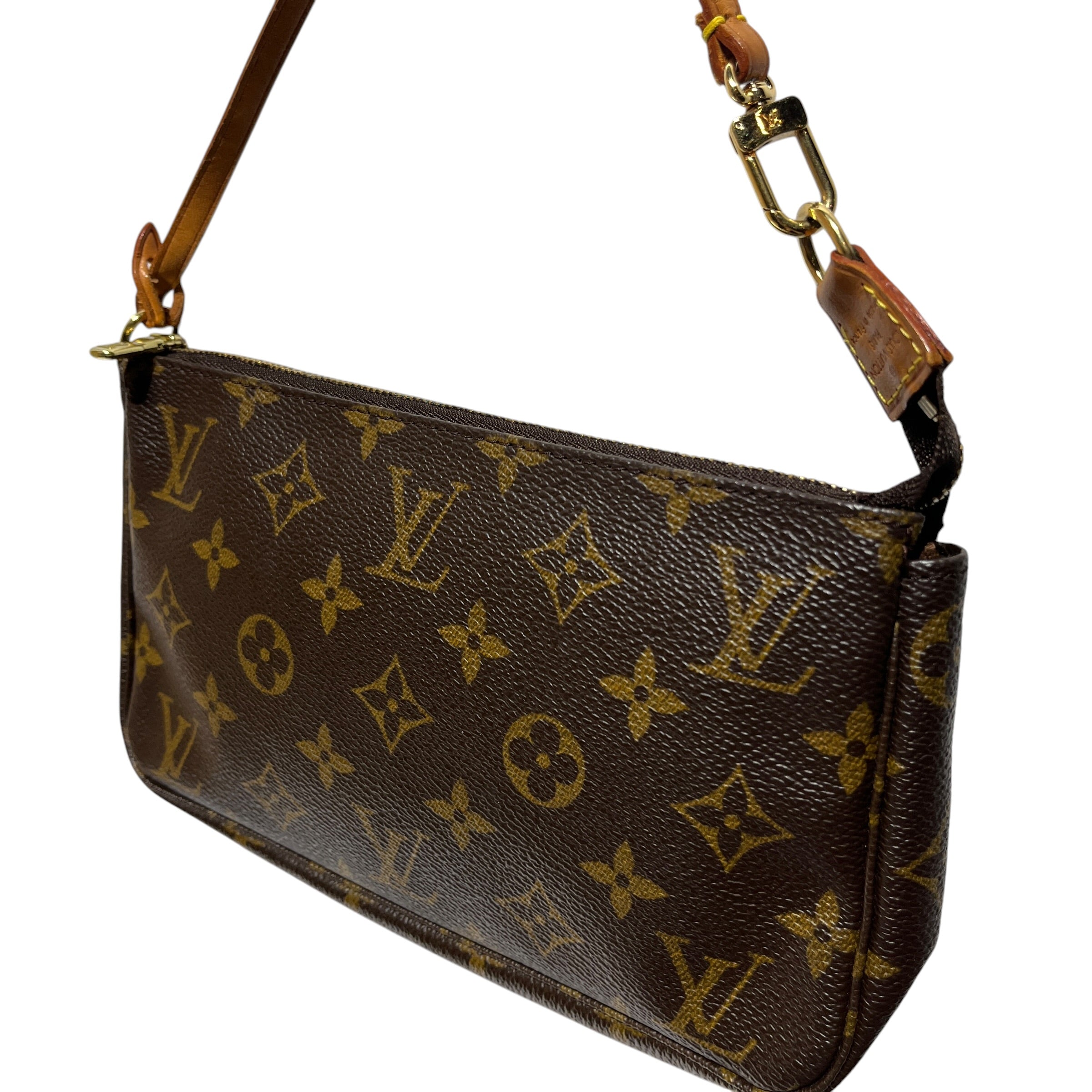 LOUIS VUITTON/Hand Bag/Monogram/Leather/BRW/POCHETTE ACCESSOIRE view 5