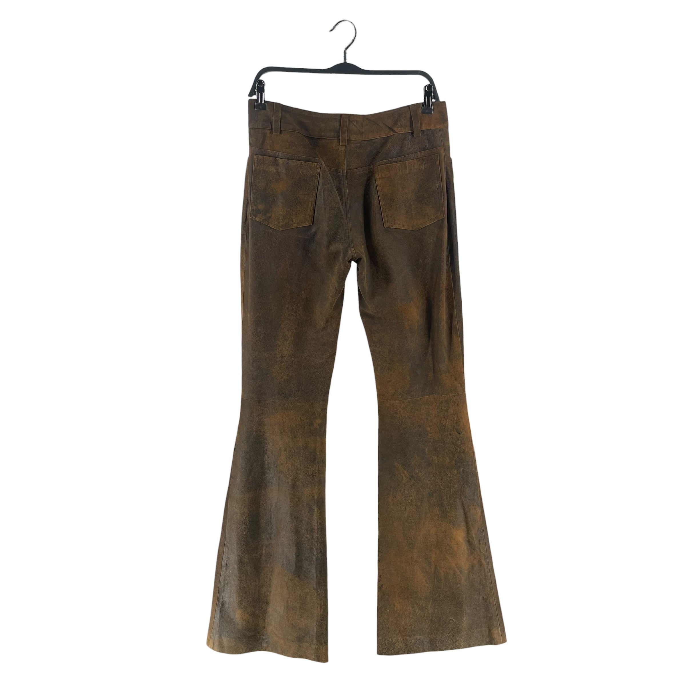 DANCASSAB/Straight Pants/M/Suede/BRW/SUEDE BROWN PANTS view 2