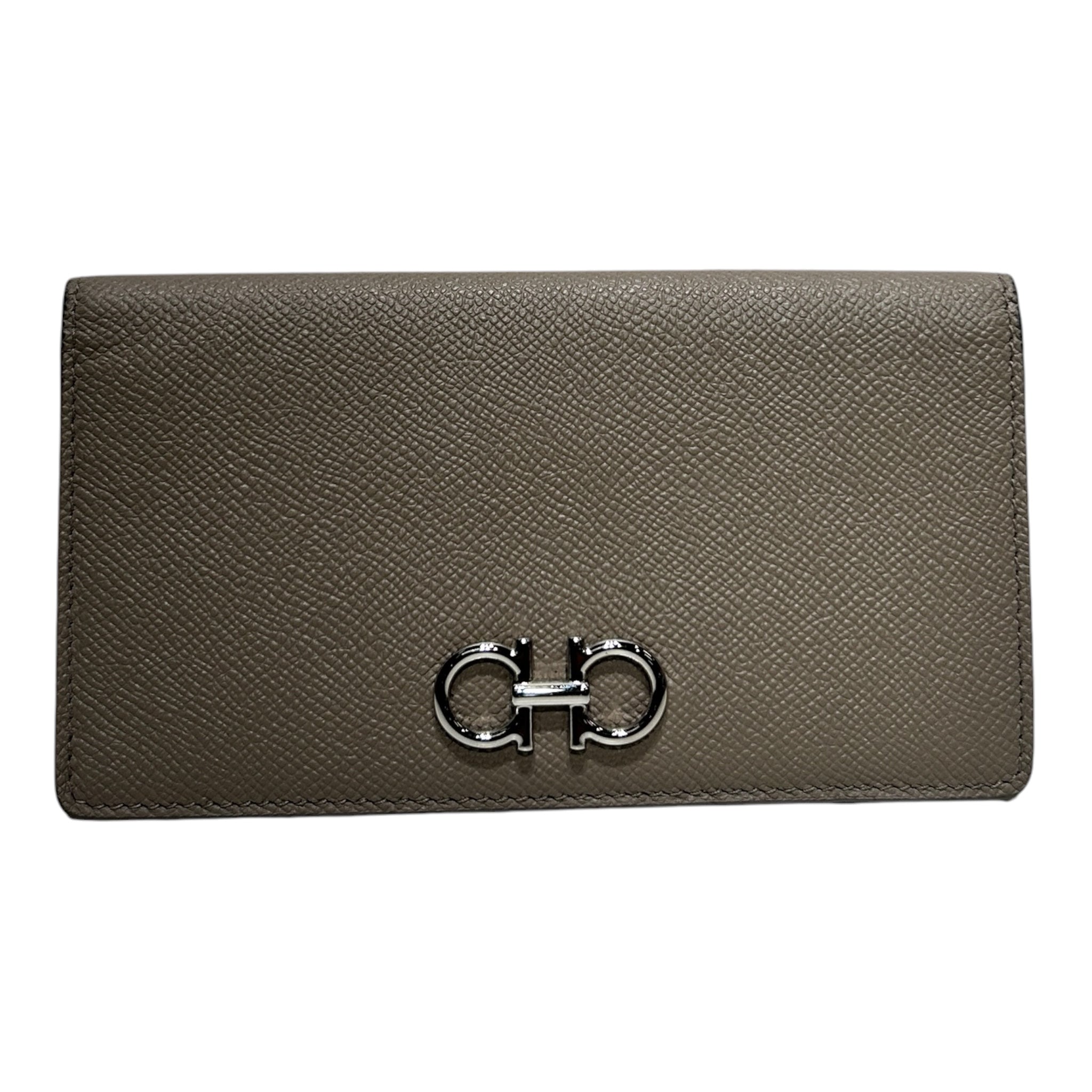 Salvatore Ferragamo/Long Wallet/Leather/KHK/M's/ view 1