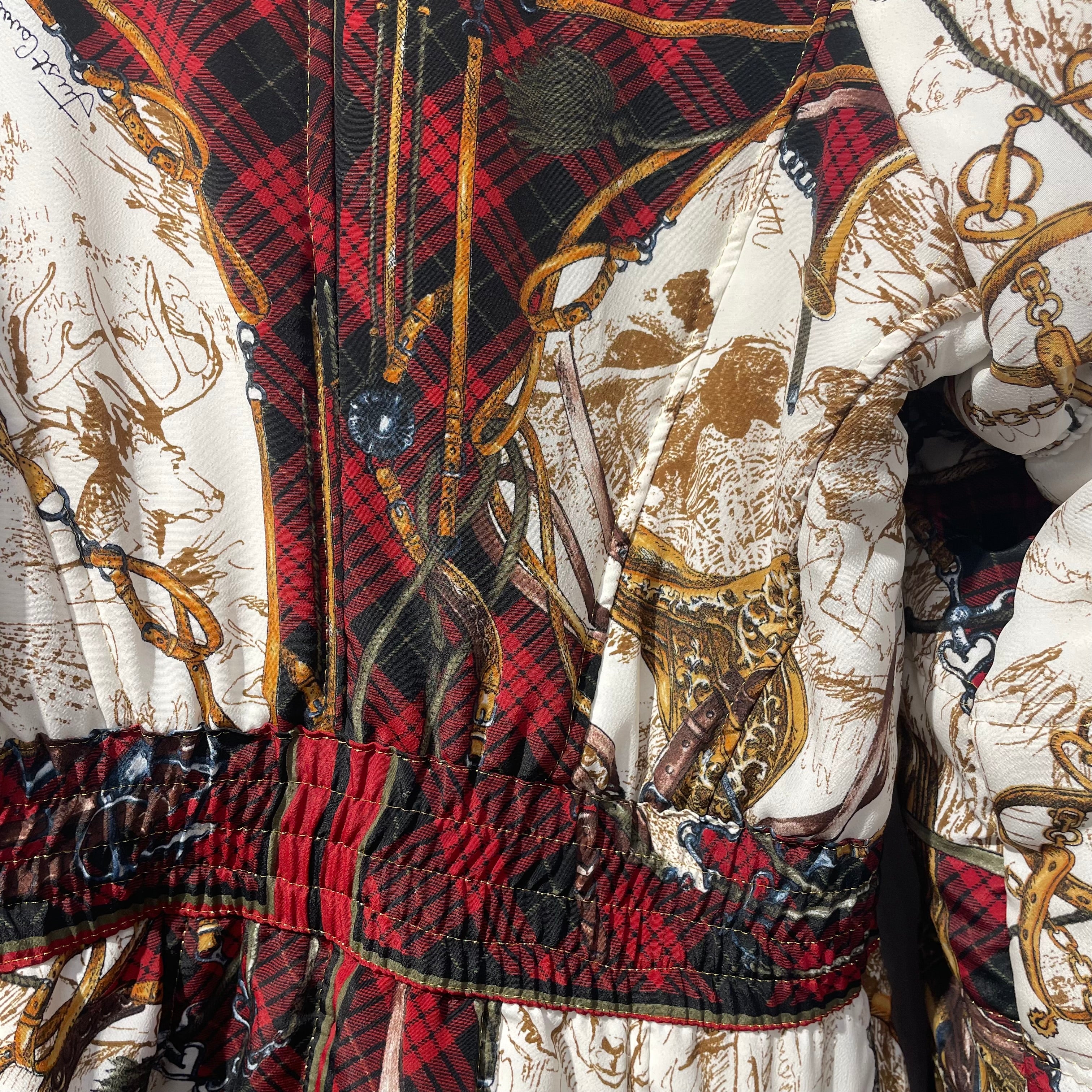 Just cavalli/Jacket/42/All Over Print/Polyester/CRM/JUST CAVALI GOLD/PLAID PATTERN view 5
