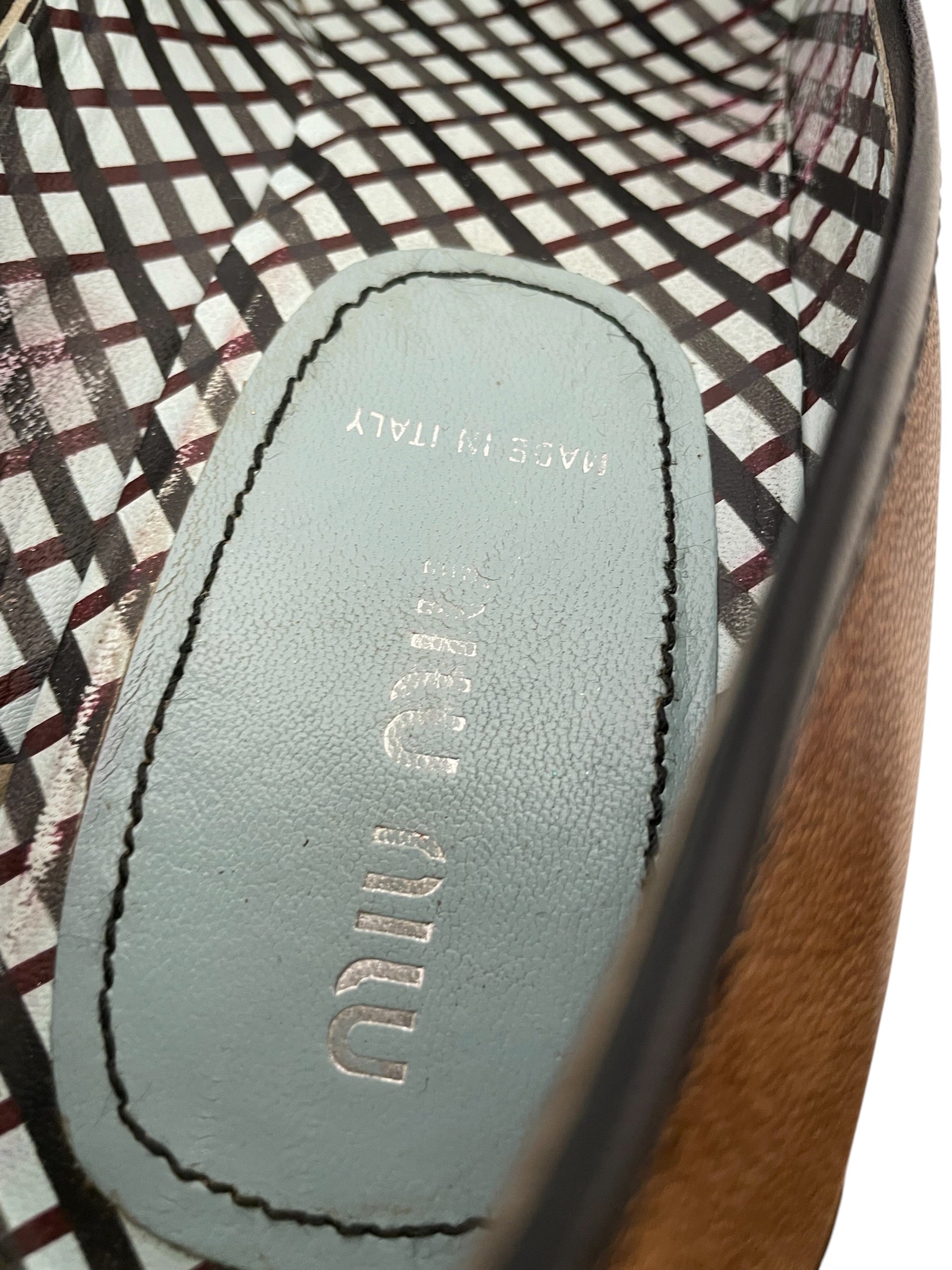 MIU MIU/Heels/EU 39.5/Leather/BRW/V-Tip/ view 5