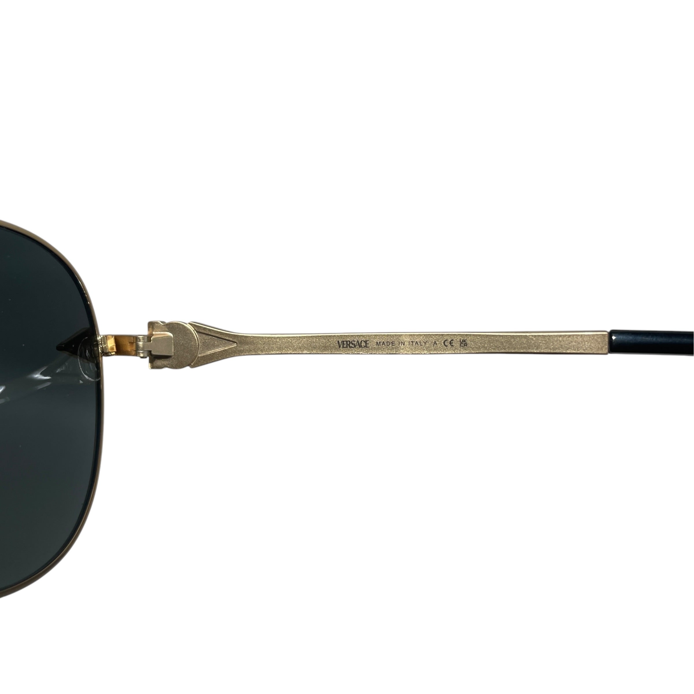 VERSACE/Sunglasses/Celluloid/GLD/M's/ view 3