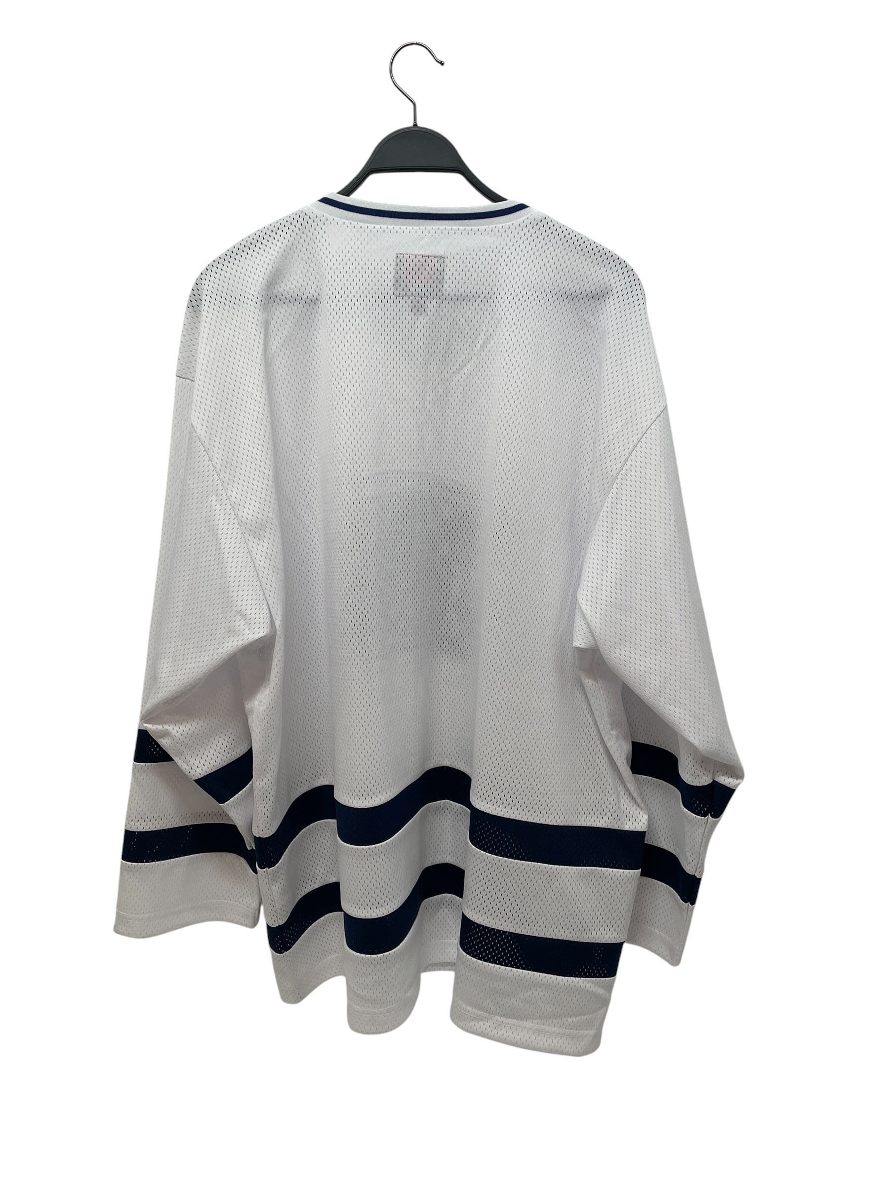 Supreme/MARITHE & FRANCOIS GIRBAUD/LS T-Shirt/XL/POLYESTER/WHT/LOGO HOCKEY JERSEY view 2
