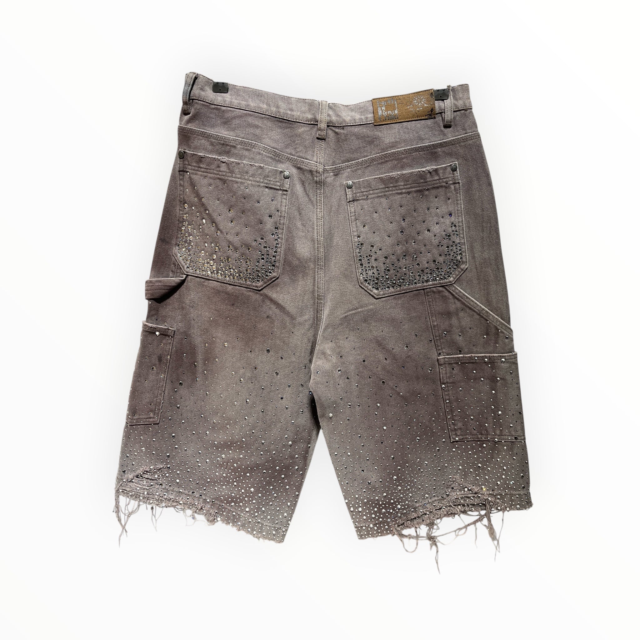 Birth of Royal Child/Shorts/M/Cotton/KHK/Rhine Stone Doubleknee Shorts view 2