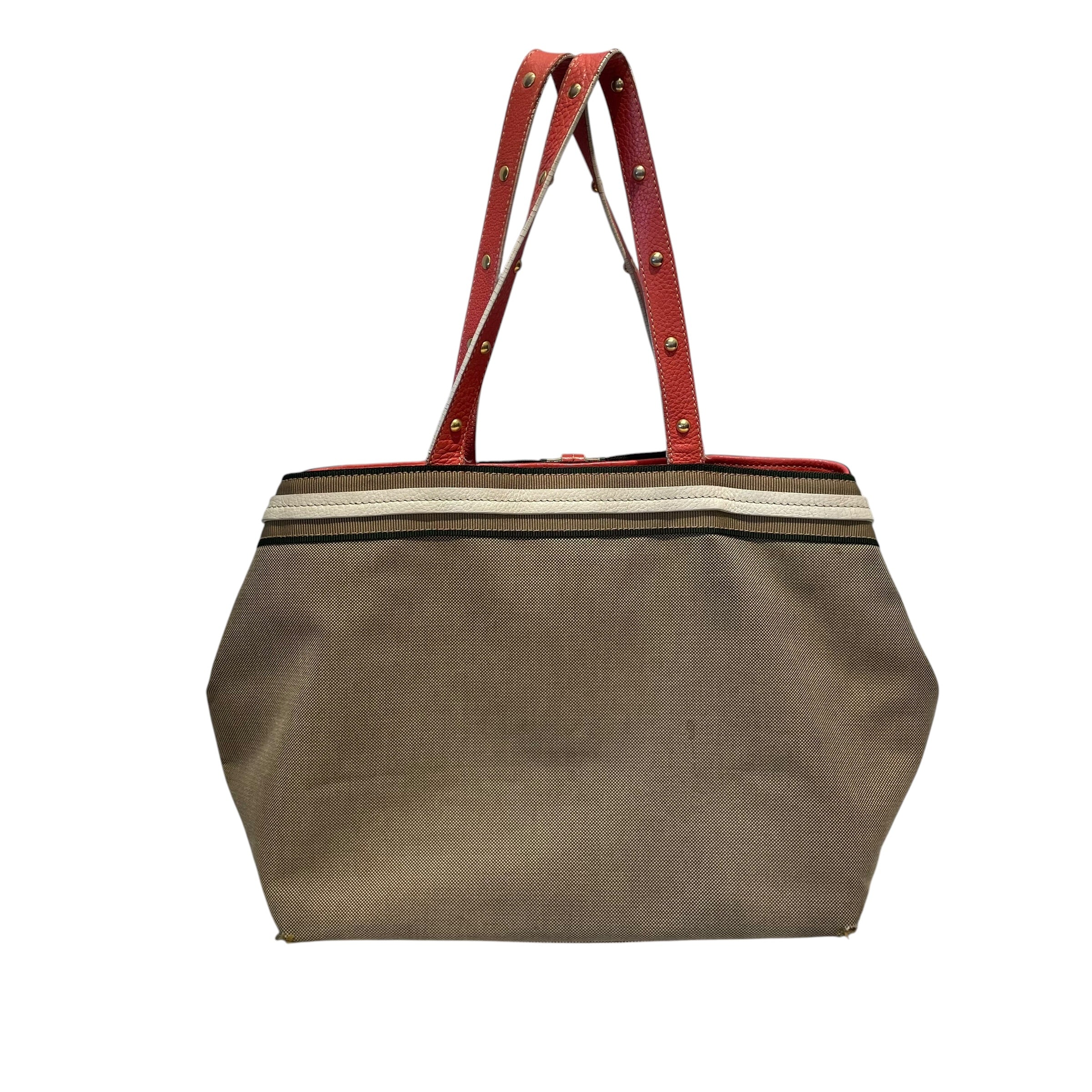 PRADA/Tote Bag/BEG/CANVAS BOW TOTE view 2
