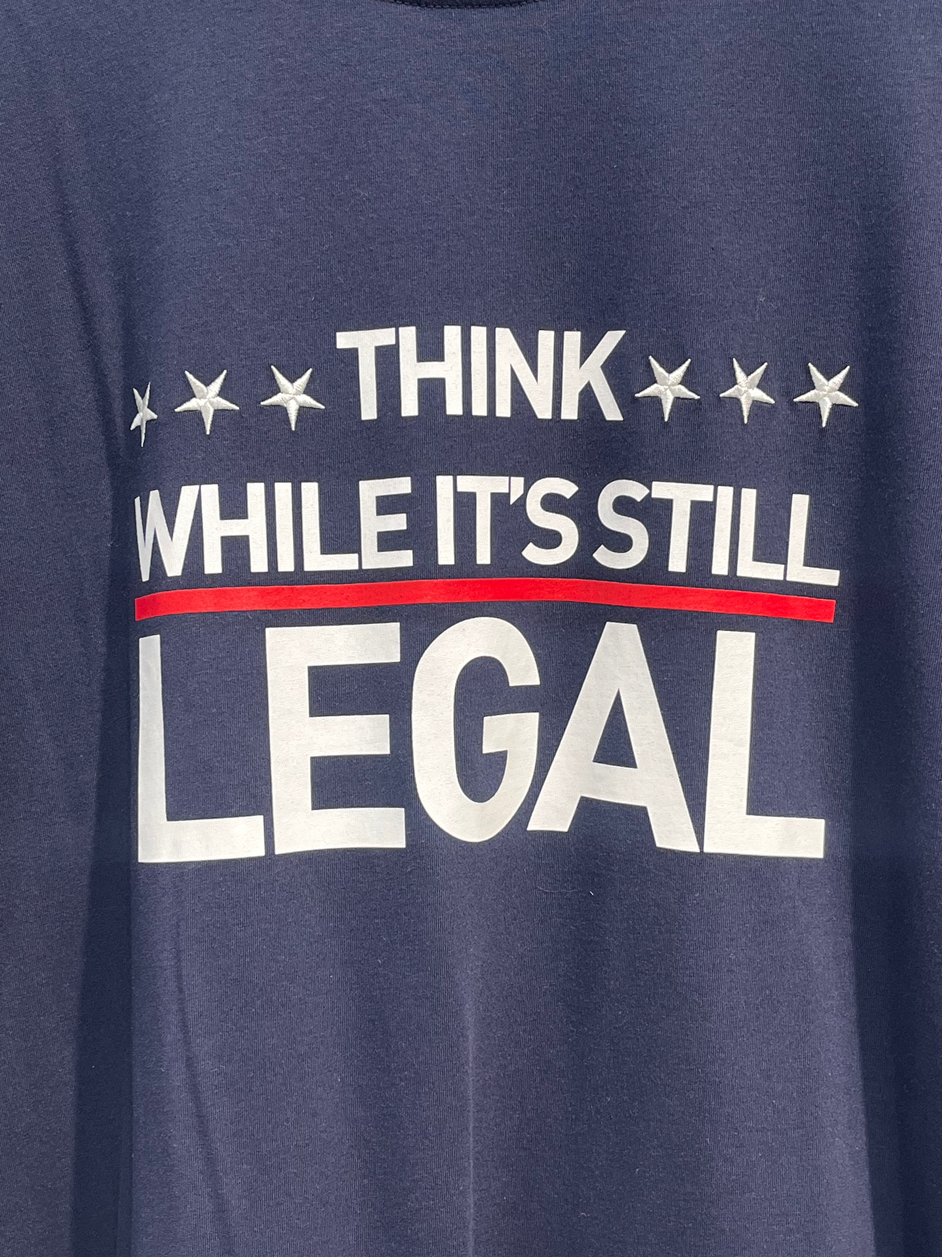 VETEMENTS/T-Shirt/S/Cotton/NVY/THINK WELL ITS LEGAL view 6