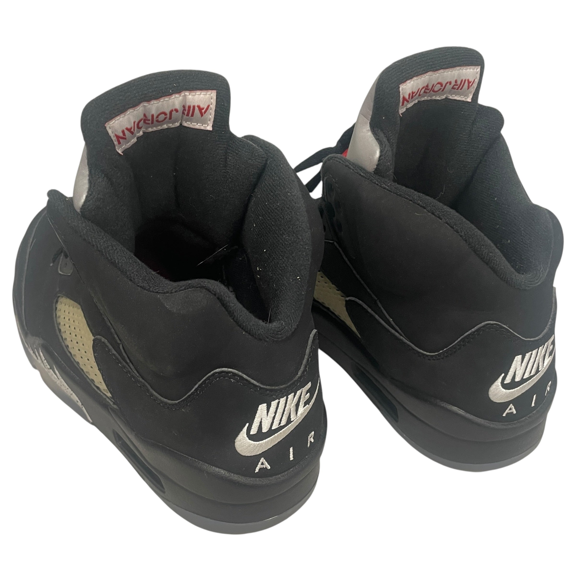 NIKE/Hi-Sneakers/US 9/Suede/BLK/AIR JORDAN 5 OG METALLIC view 2