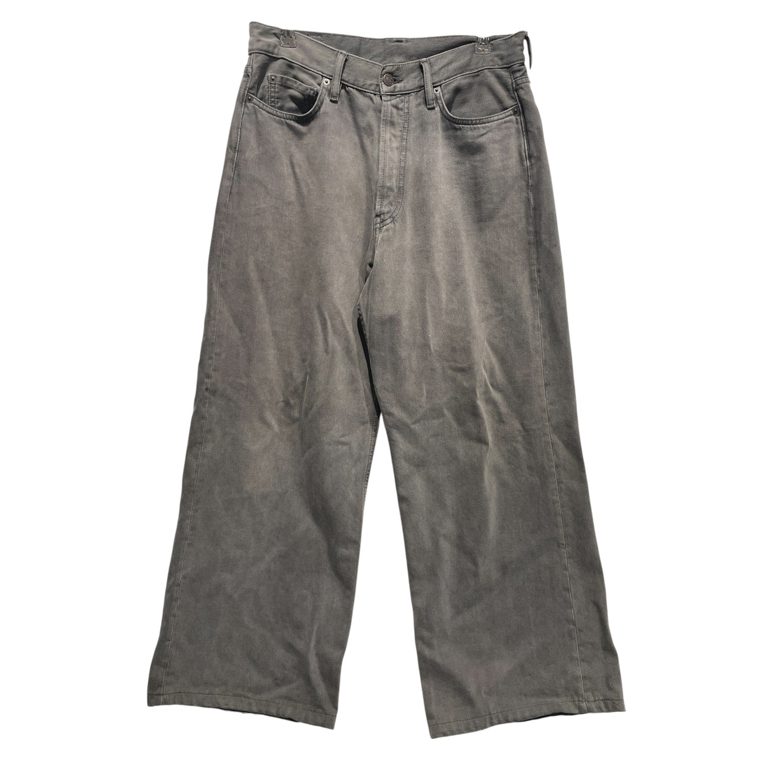 Acne Studios/Wide Leg Pants/30/Cotton/GRY/ view 1