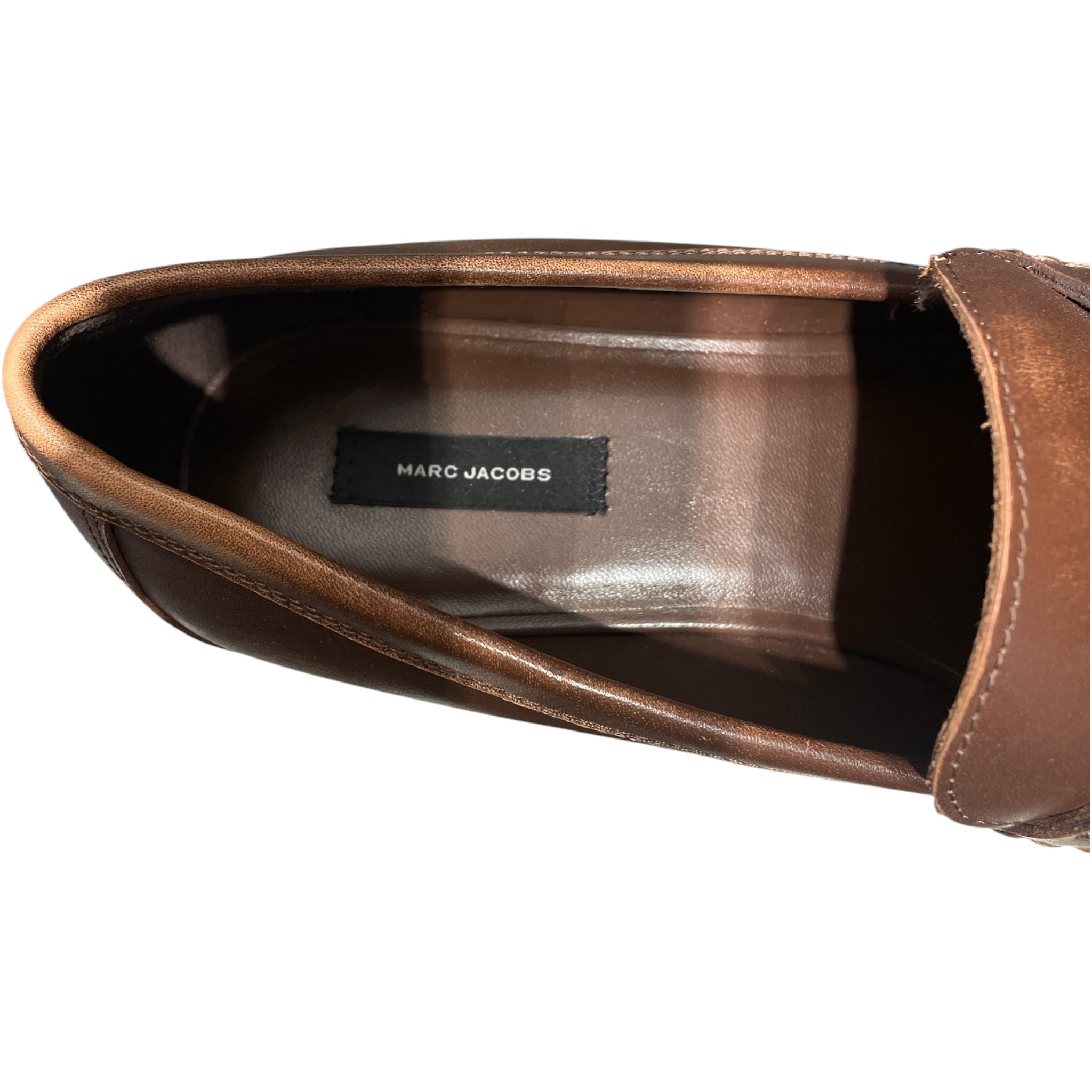 MARC JACOBS/Loafers/EU 39/Leather/BRW/Extra Tall Platform Loafers view 3