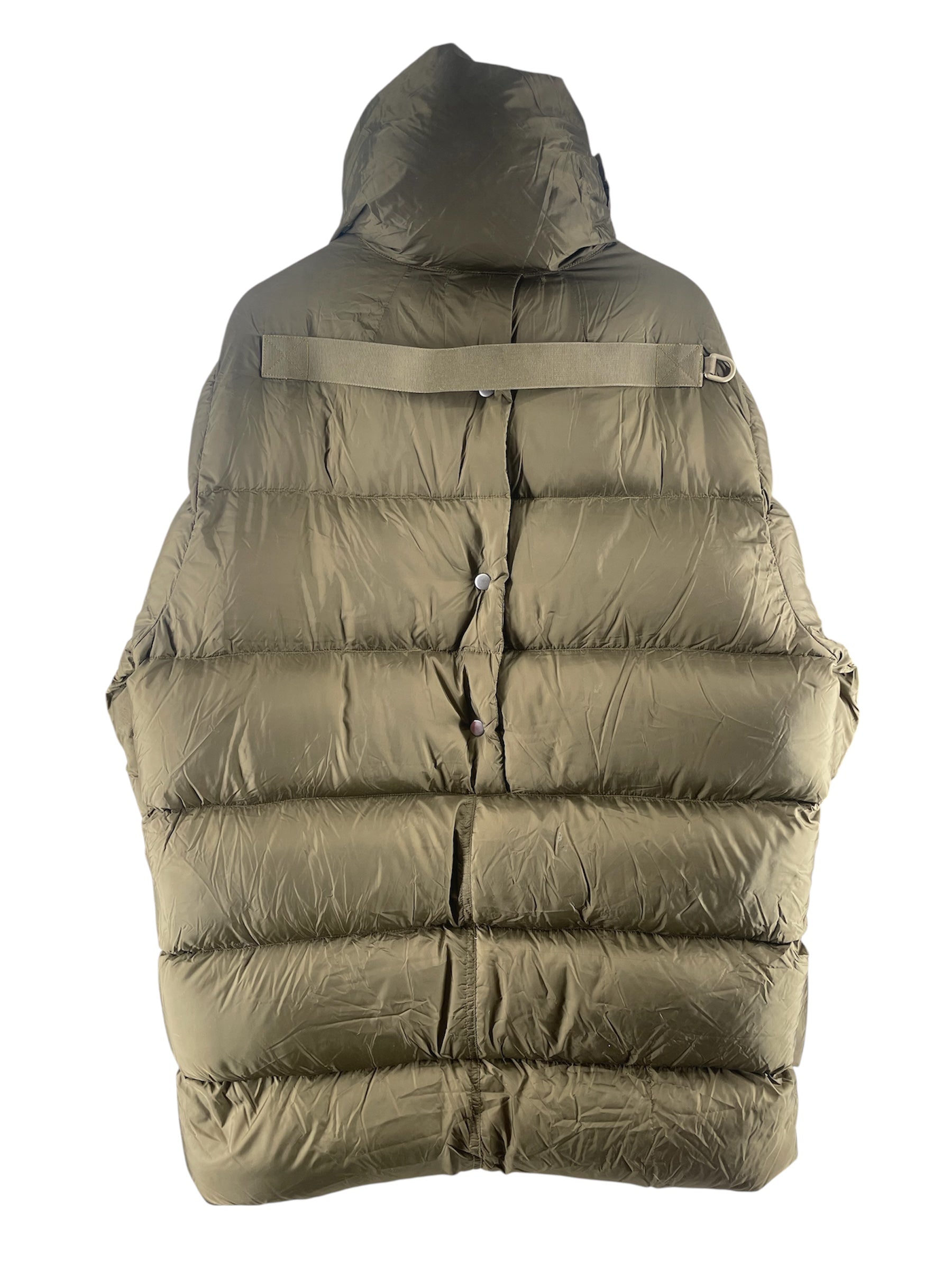 Rick Owens///Puffer Jkt/50/Nylon/GRN//Plain/M [Designers] Avant-Garde/funnel neck puffer jacket view 2