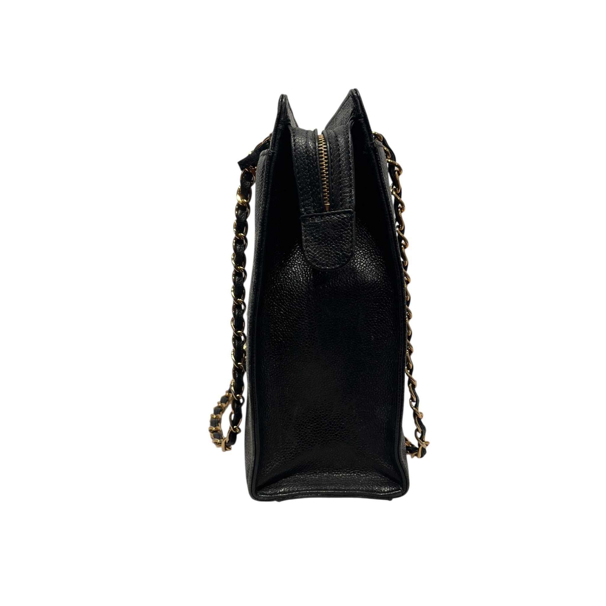 CHANEL/Hand Bag/Leather/BLK/ view 4