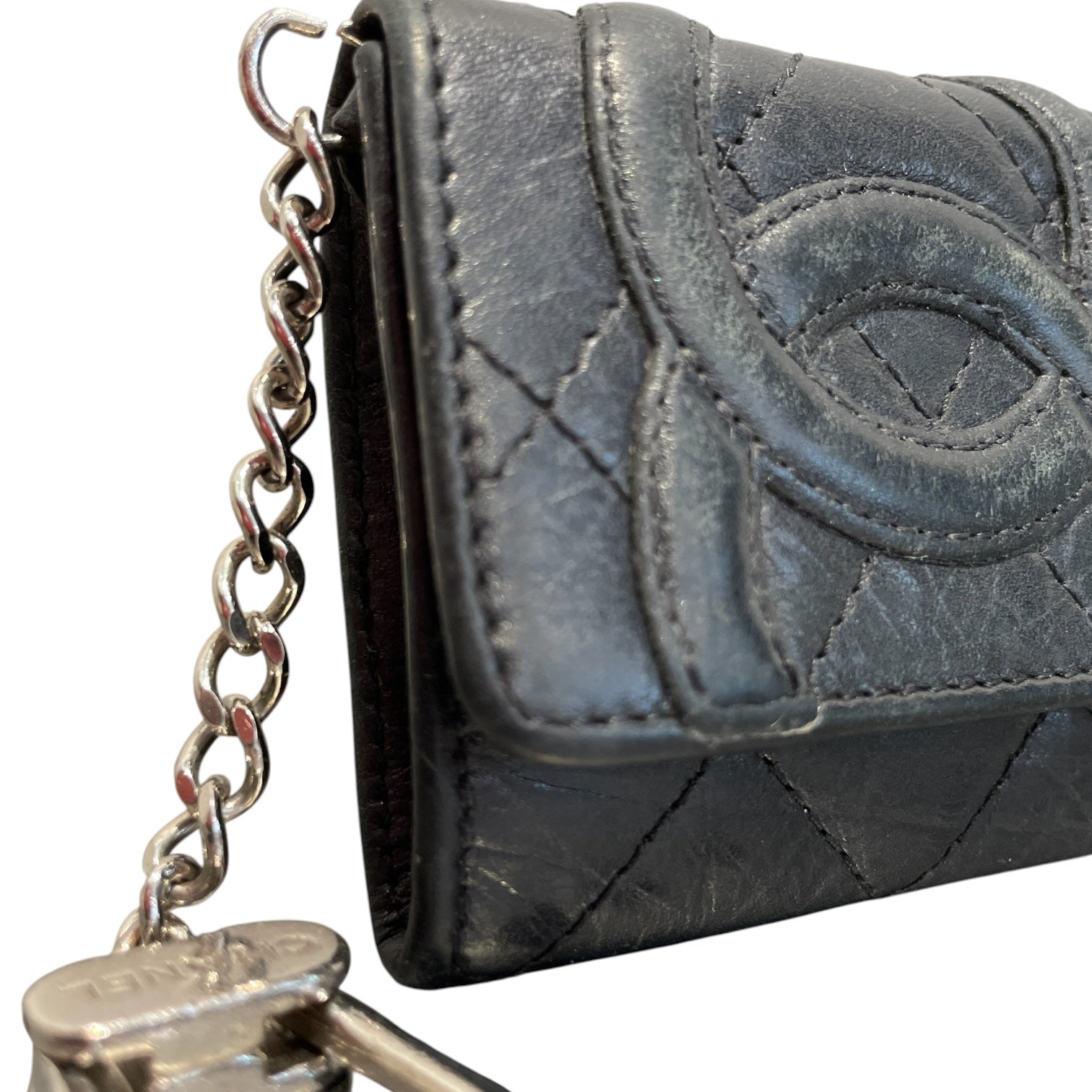 CHANEL/Coin Wallet/Leather/BLK/L's/chanel lambskin coin purse view 5