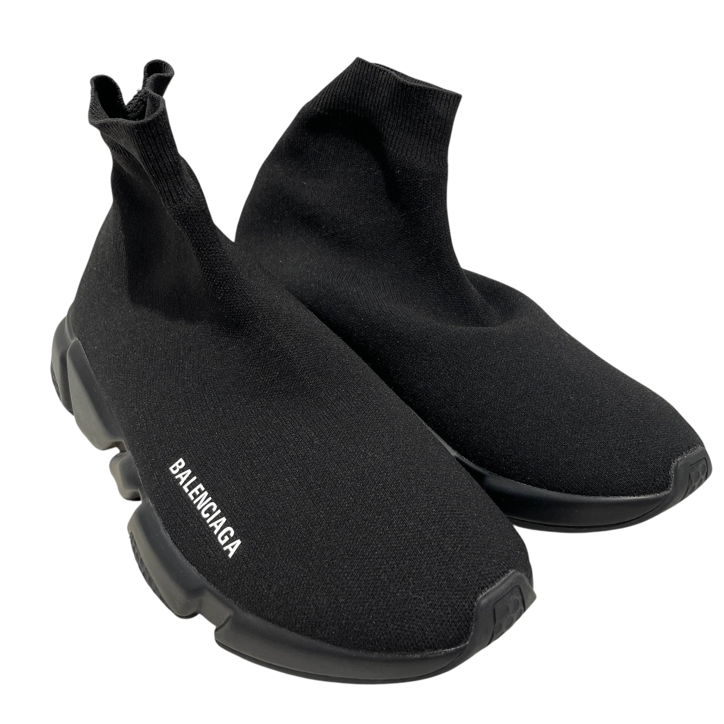 BALENCIAGA/Hi-Sneakers/US 11/Cotton/BLK/speed trainer view 1