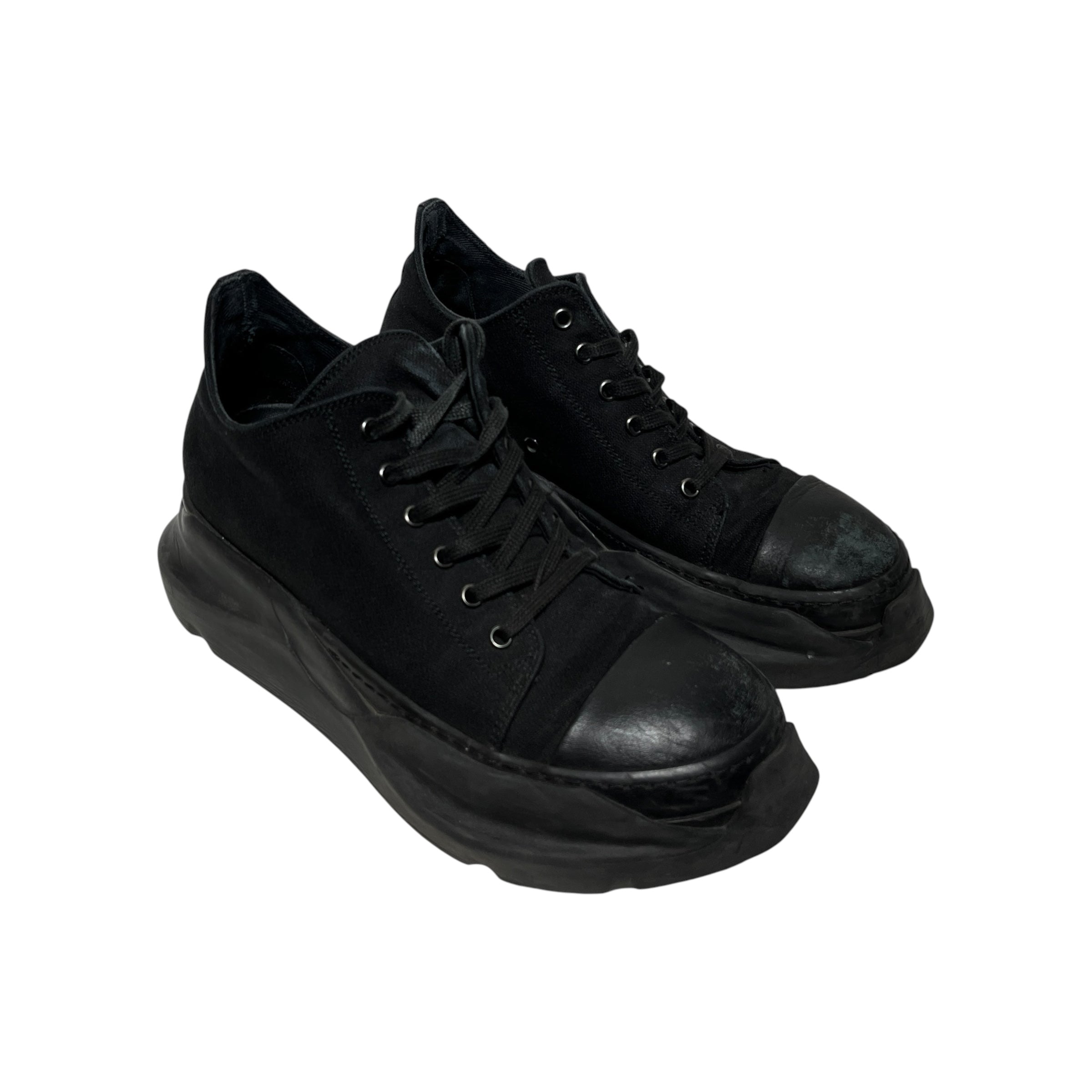 Rick Owens/Low-Sneakers/EU 39/Cotton/BLK/ABSTRACT LOW view 1
