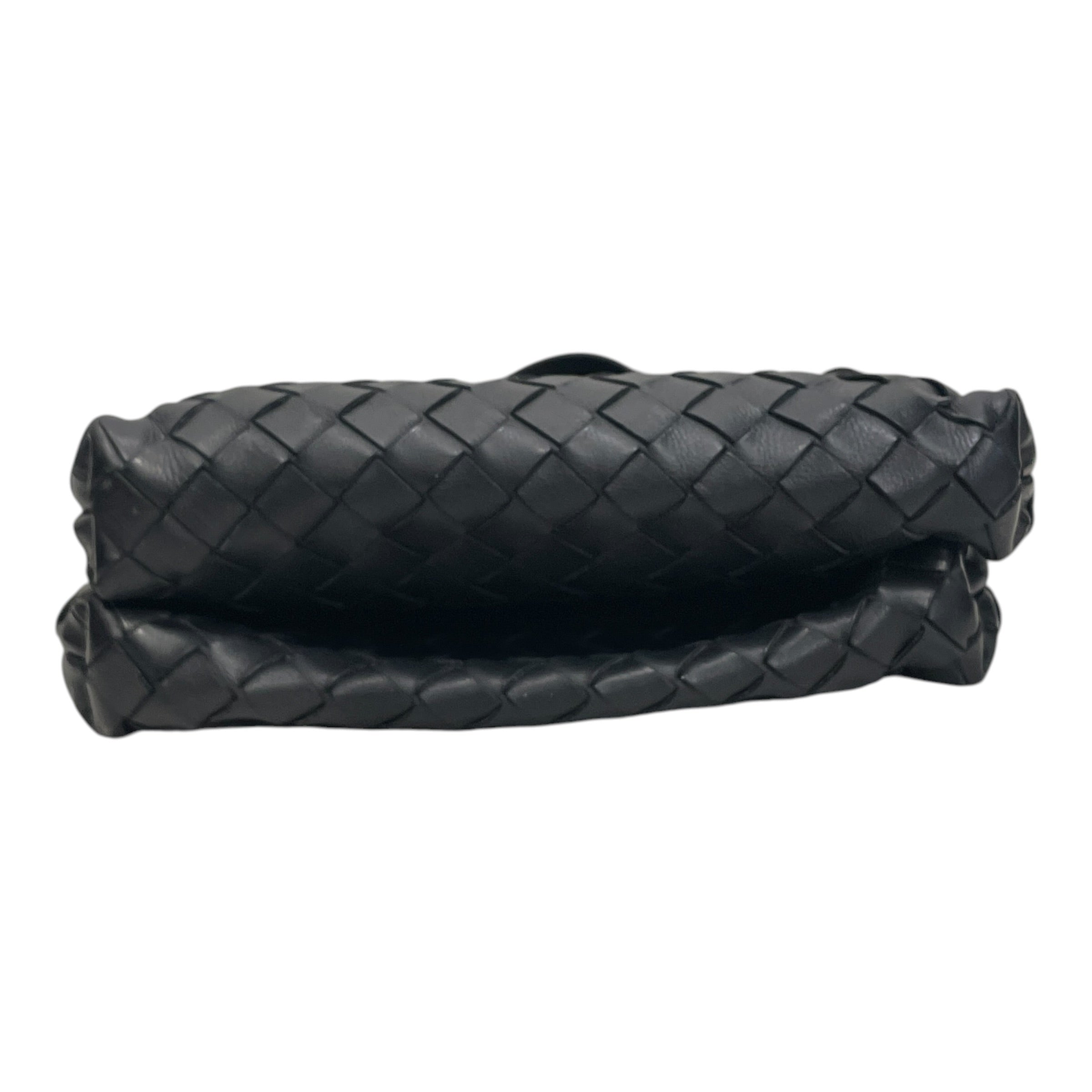BOTTEGA VENETA/Cross Body Bag/Leather/BLK/DUO BAG DESIGN view 3