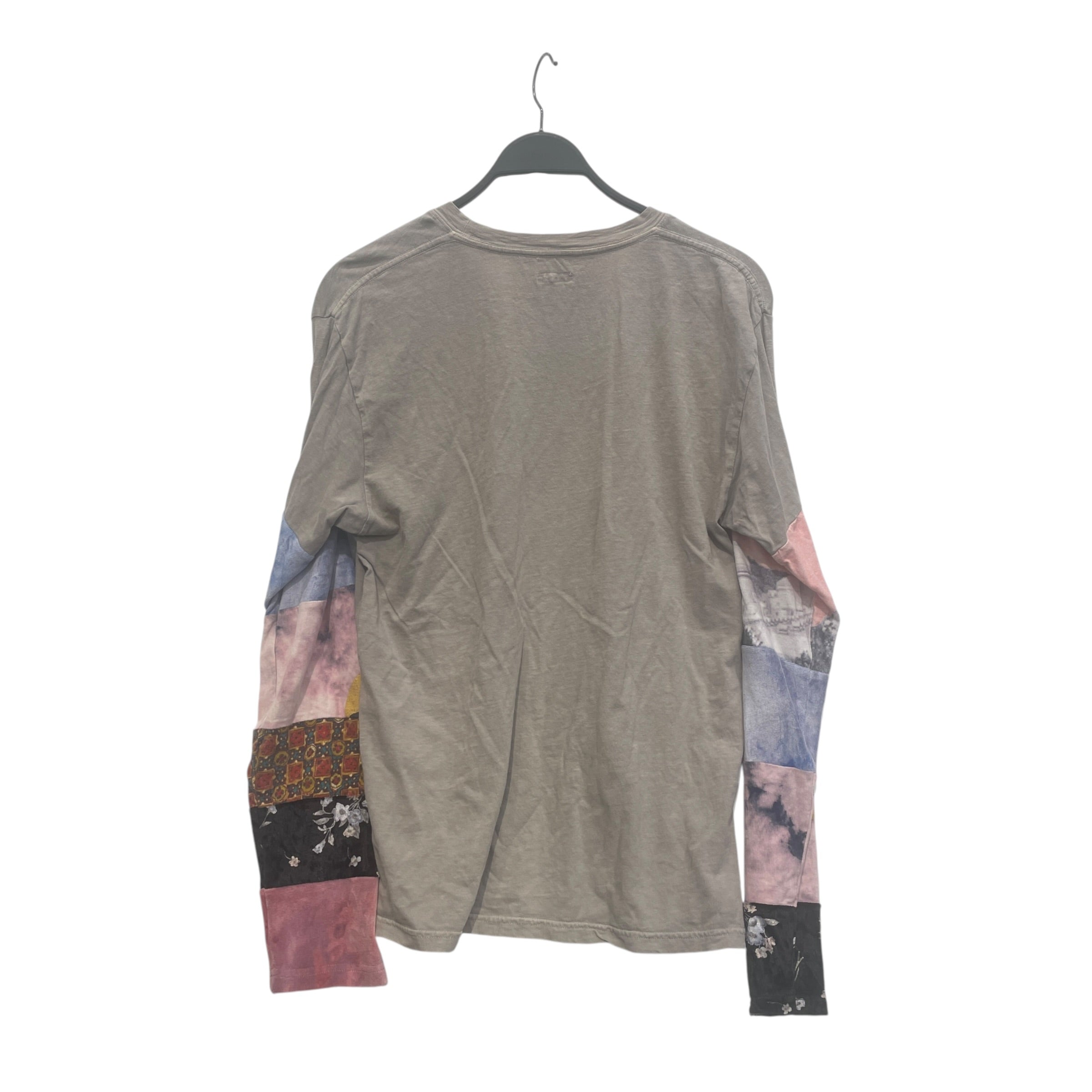 KAPITAL/LS T-Shirt/L/Cotton/GRY/STRIPPEDGRAPHICSLEEVES view 2