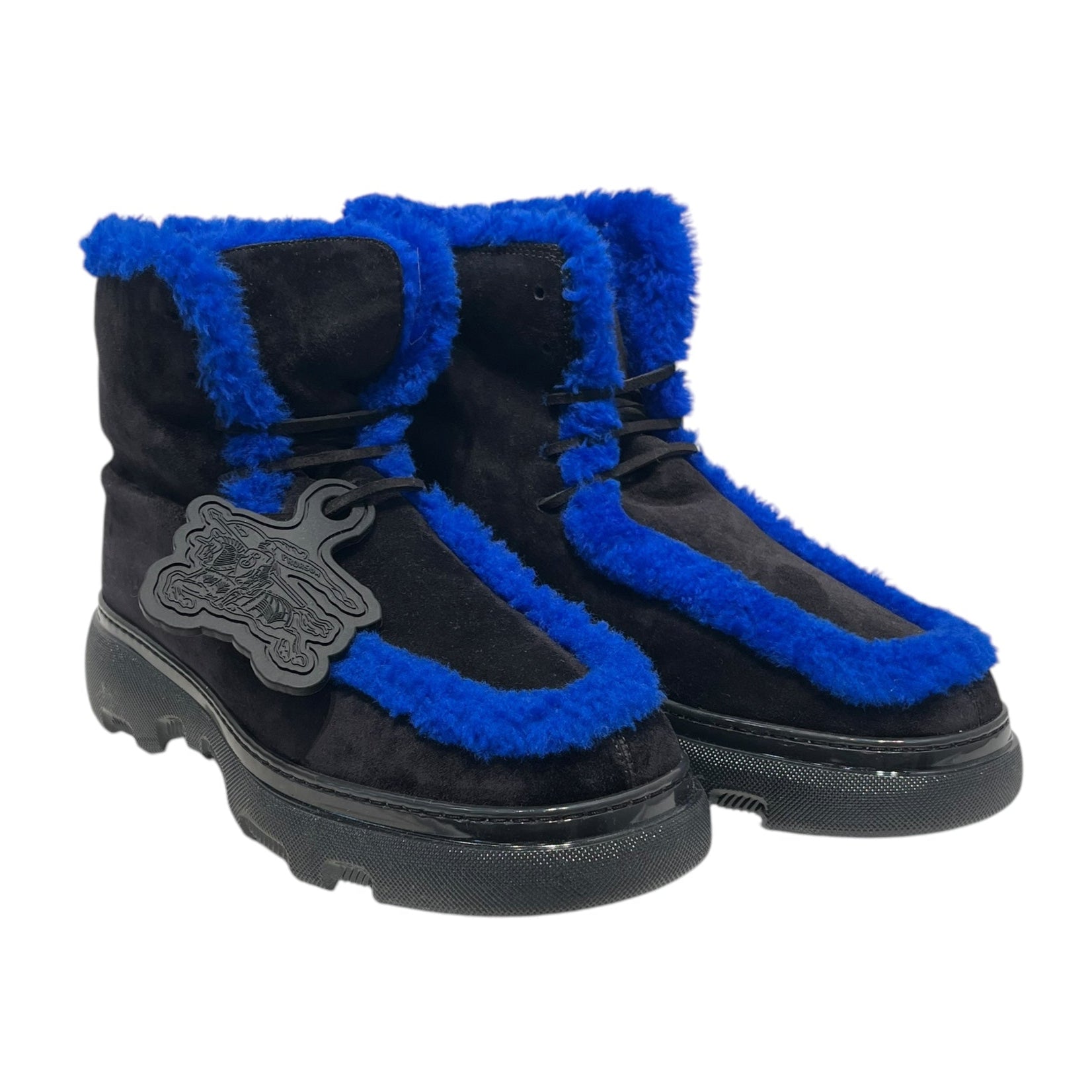 BURBERRY/Boots/EU 44.5/Suede/BLK/CREEPER BLUE FUZ view 1