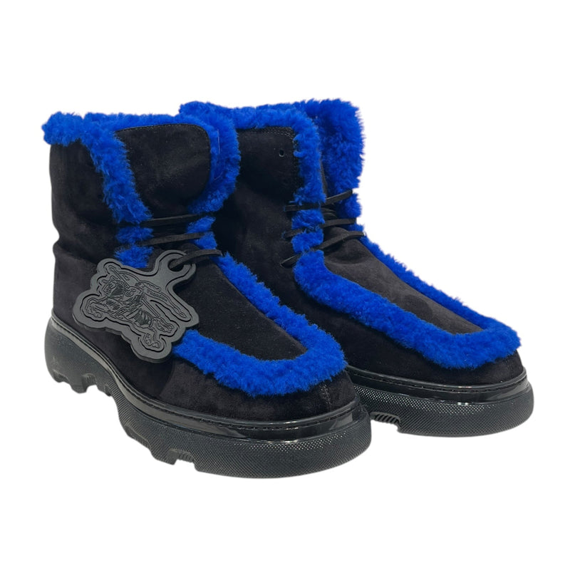 BURBERRY/Boots/EU 44.5/Suede/BLK/CREEPER BLUE FUZ