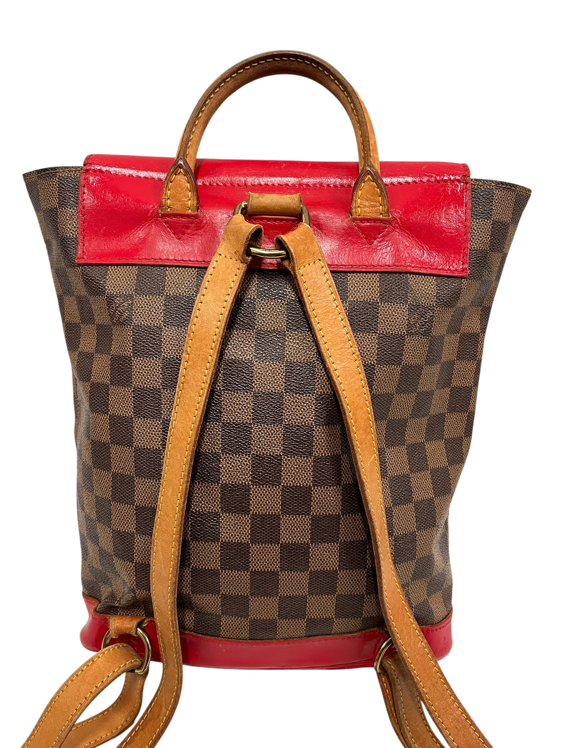 LOUIS VUITTON/Backpack/Leather/RED/SOHO BACKPACK view 2
