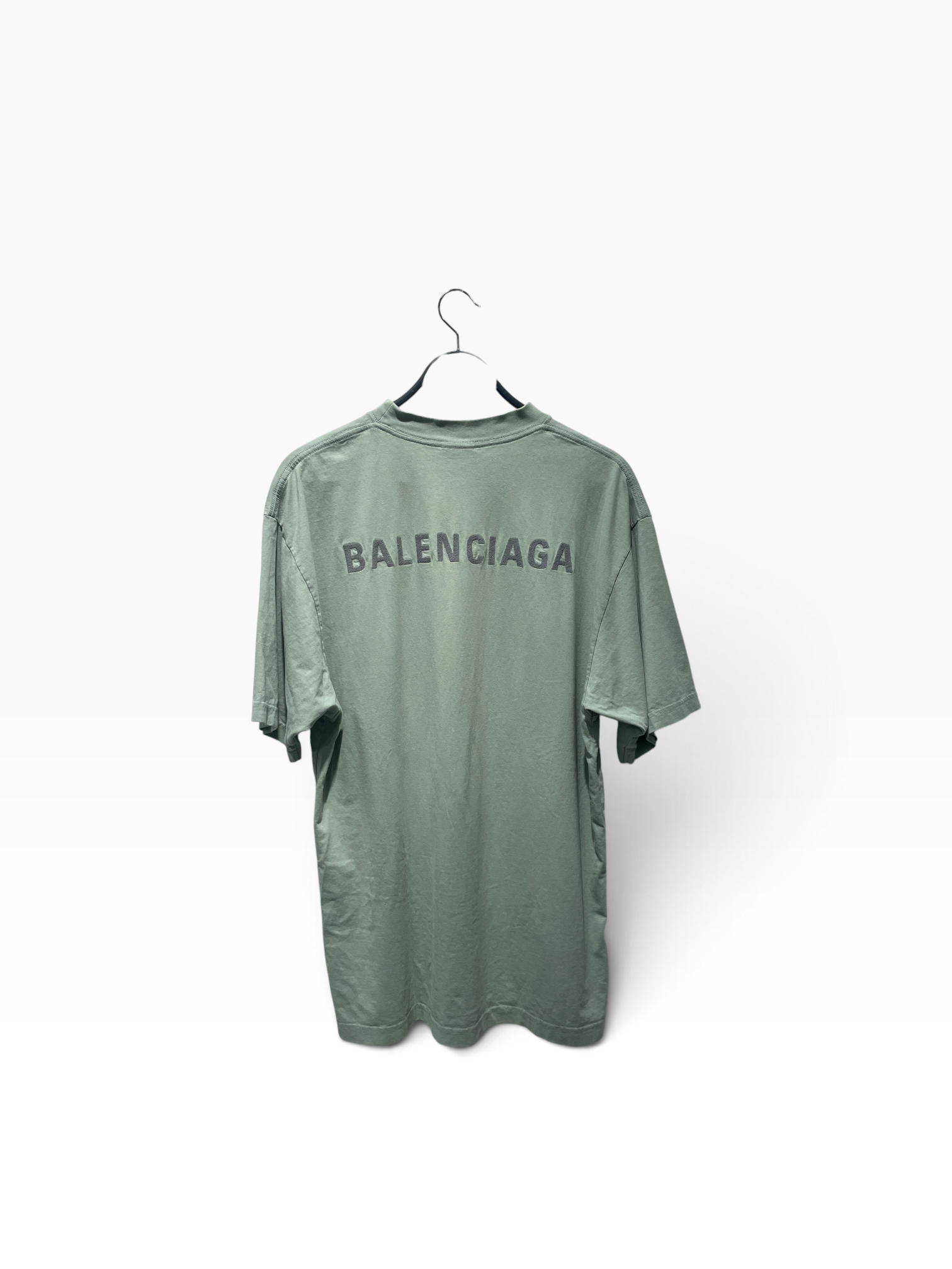 BALENCIAGA/T-Shirt/S/Cotton/GRN/embroidered essential view 2