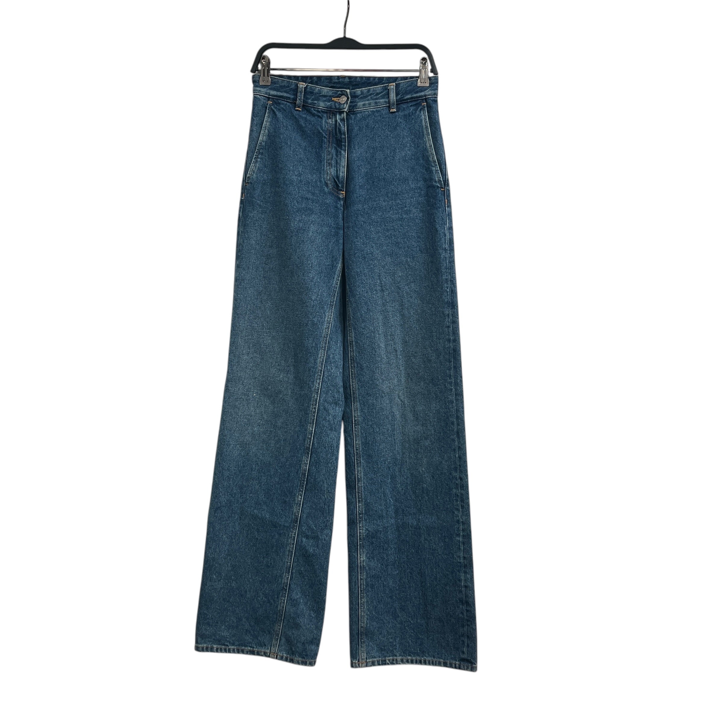 MM6/Wide Leg Pants/40/Denim/IDG/Double Back Pocket view 1